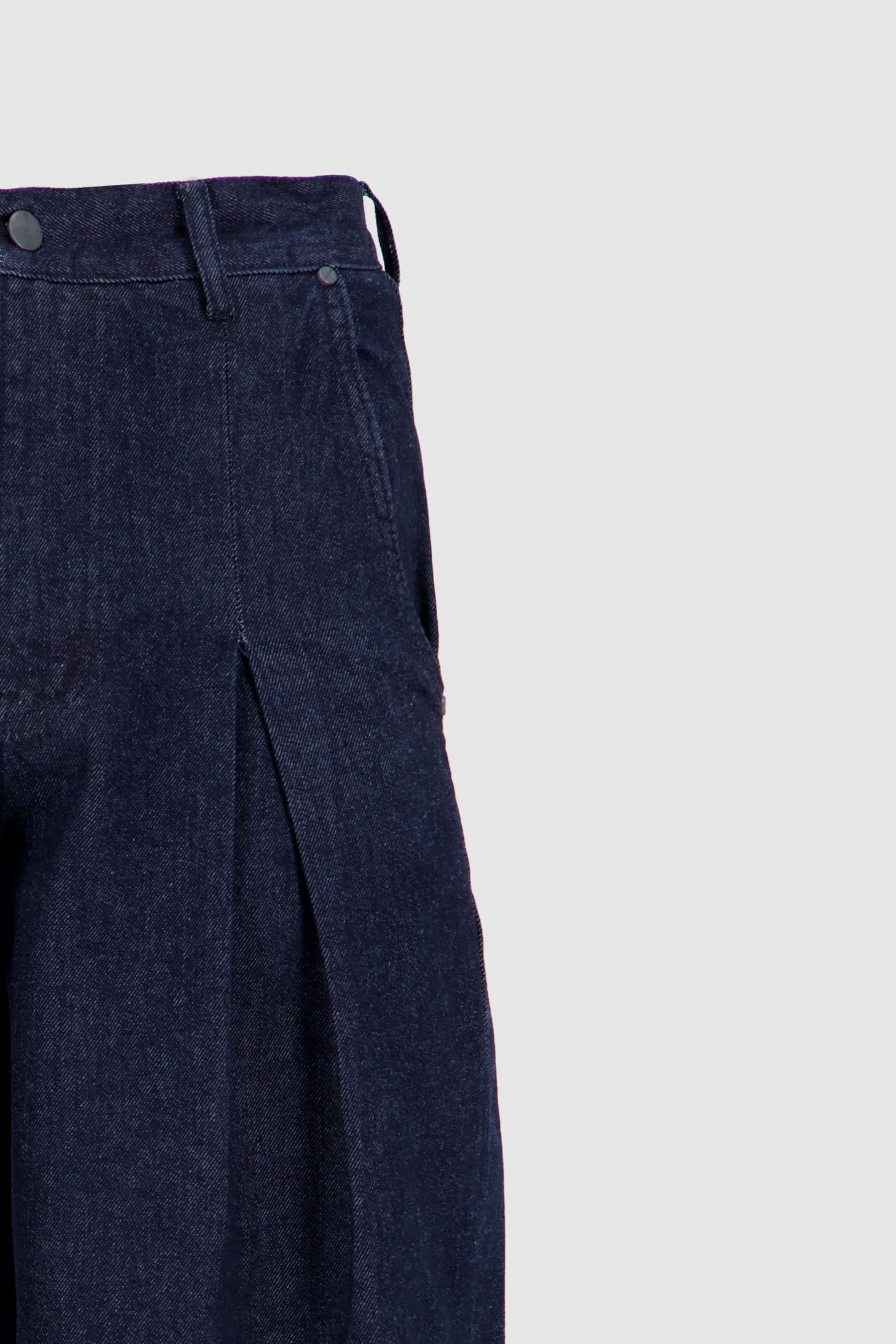 Denim Trousers Raw Navy