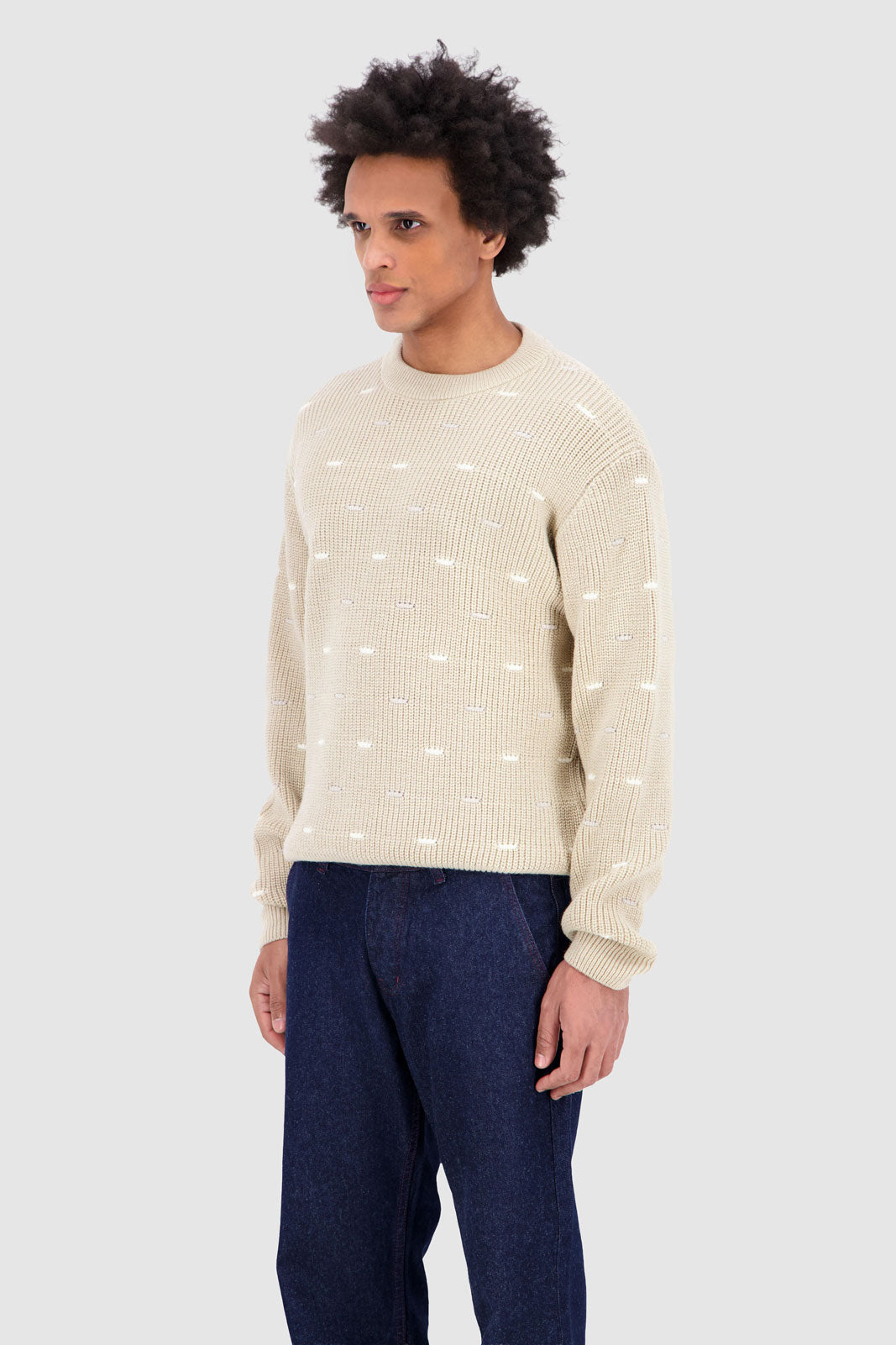 Spot On Pullover Beige