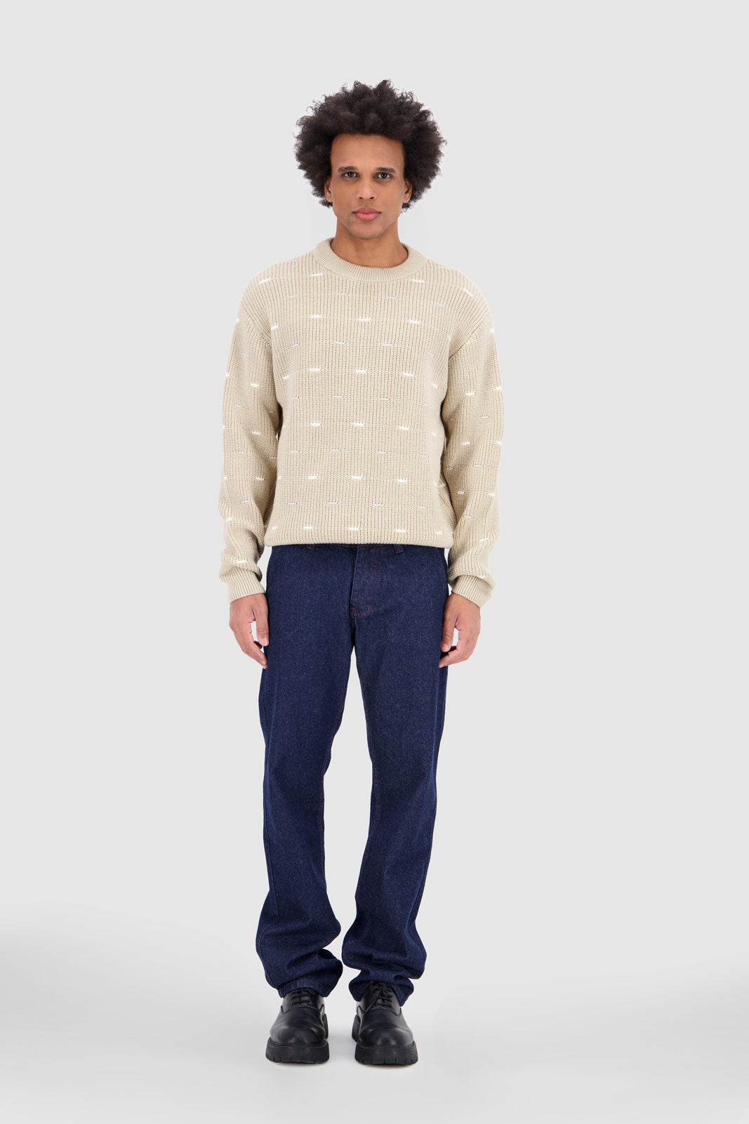 Spot On Pullover Beige