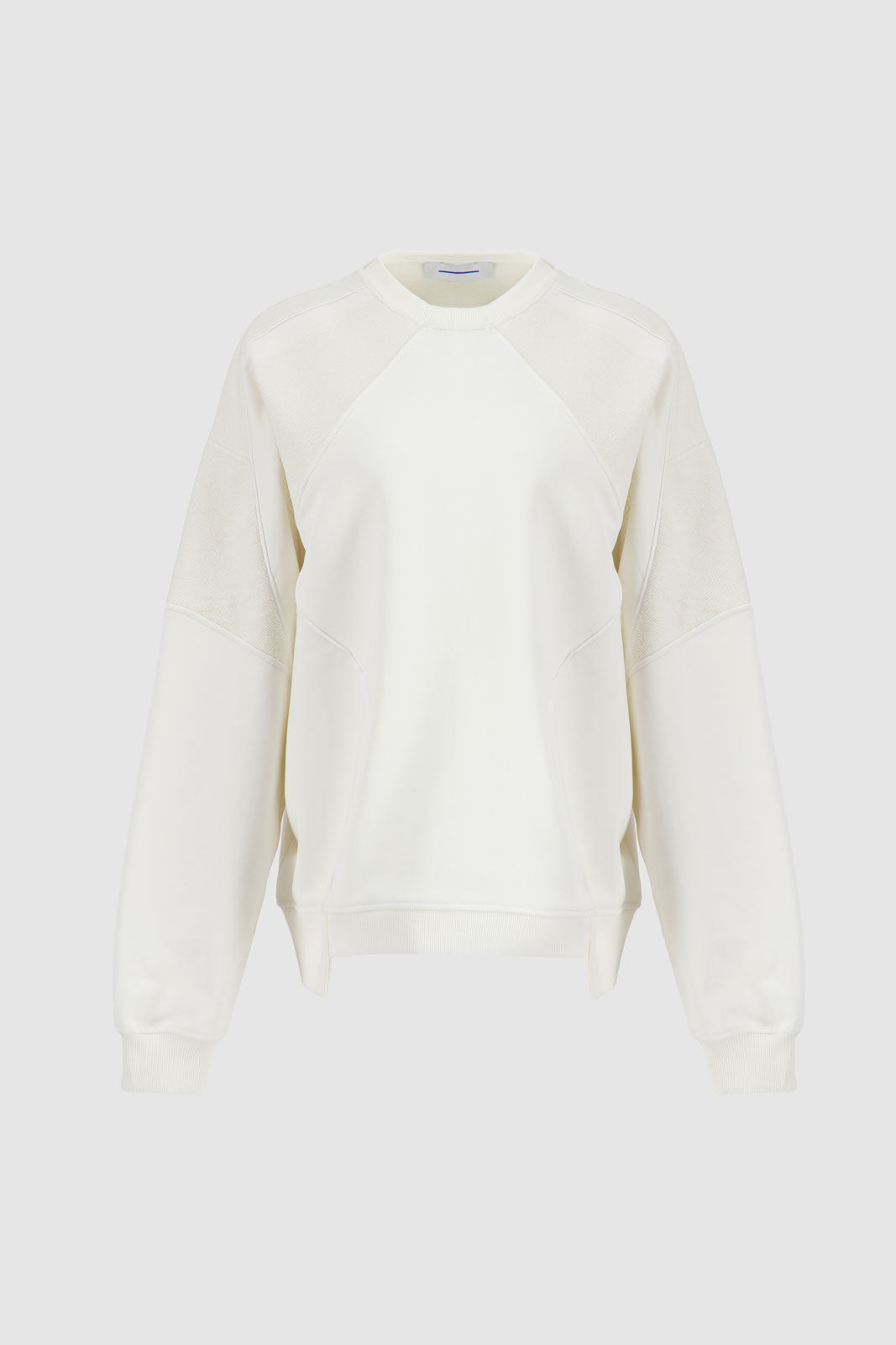 Paneled Sweatshirt - Beige