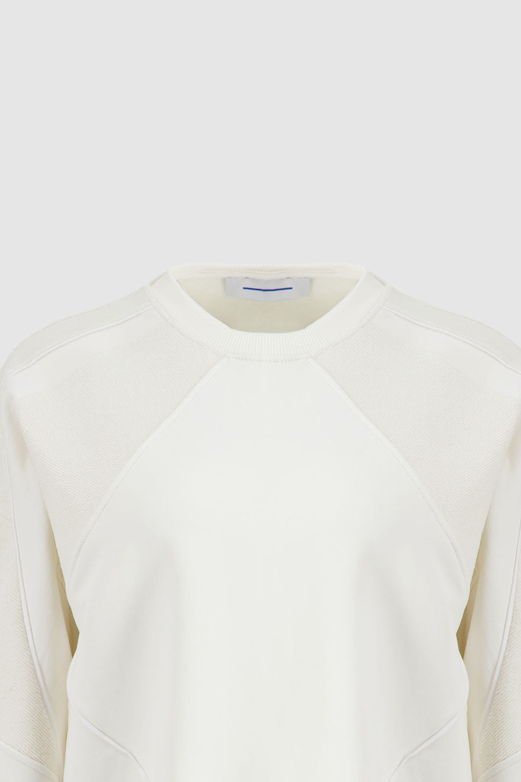 Paneled Sweatshirt - Beige