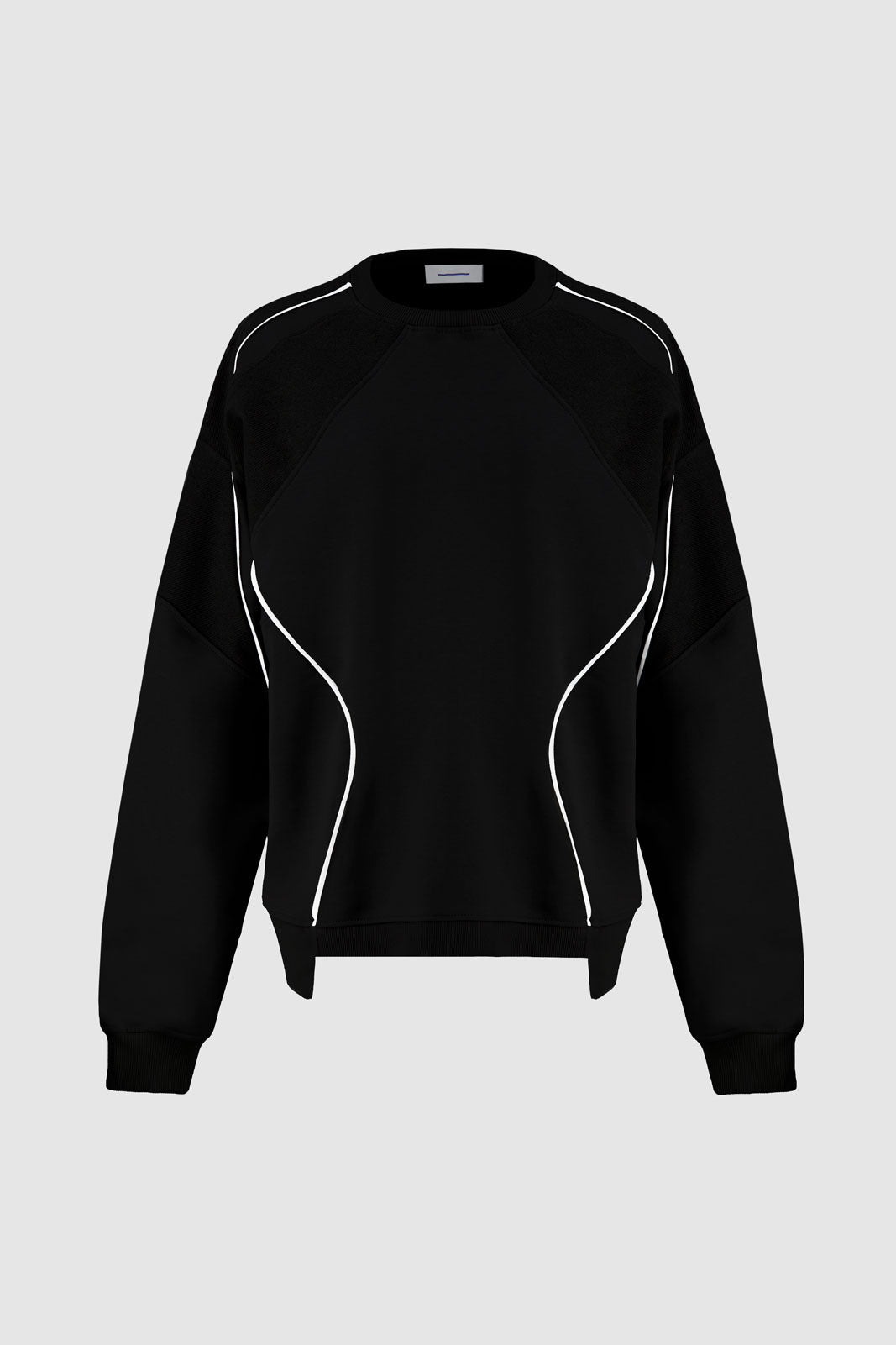 Paneled Sweatshirt - Black