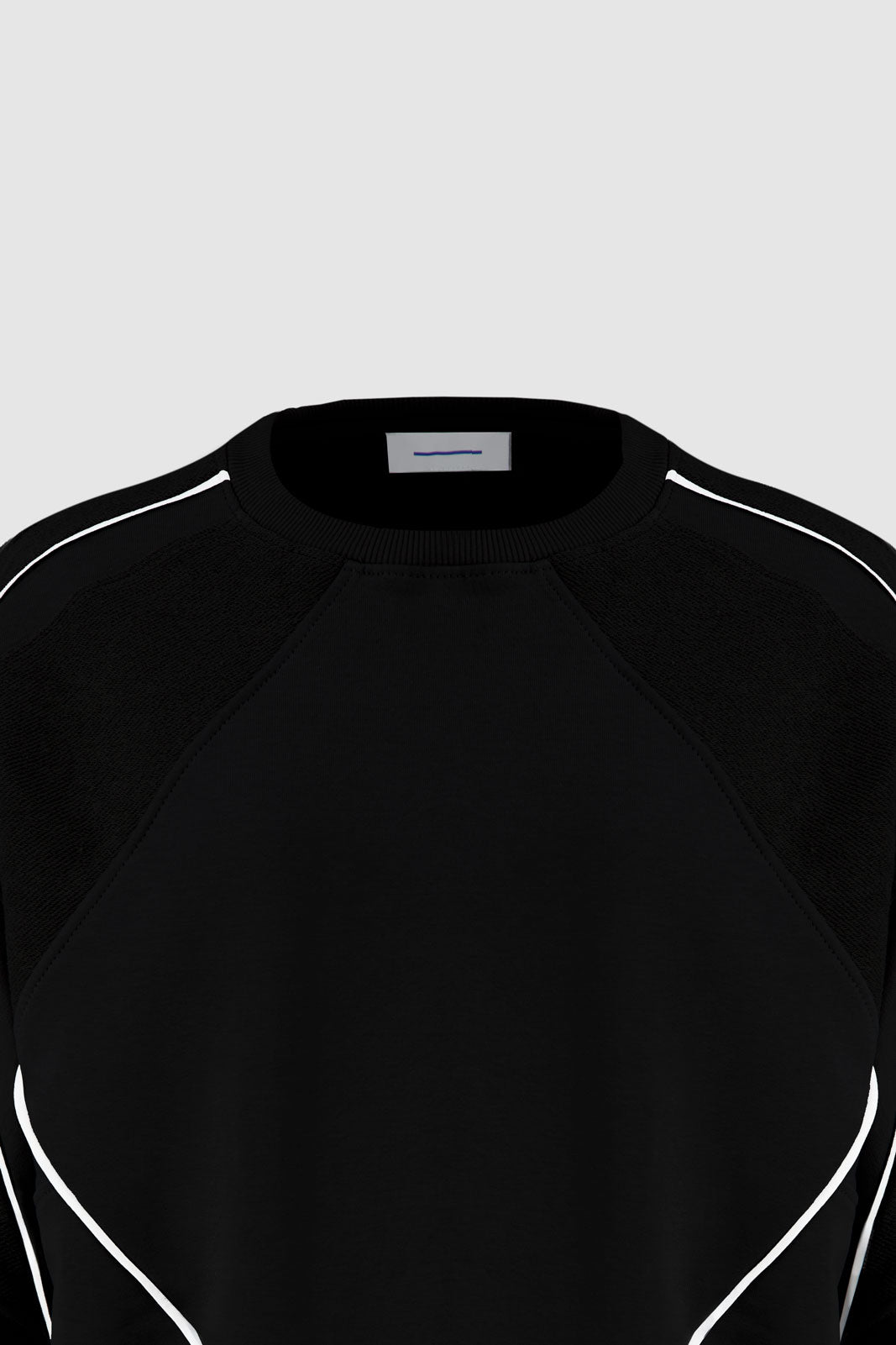 Paneled Sweatshirt - Black