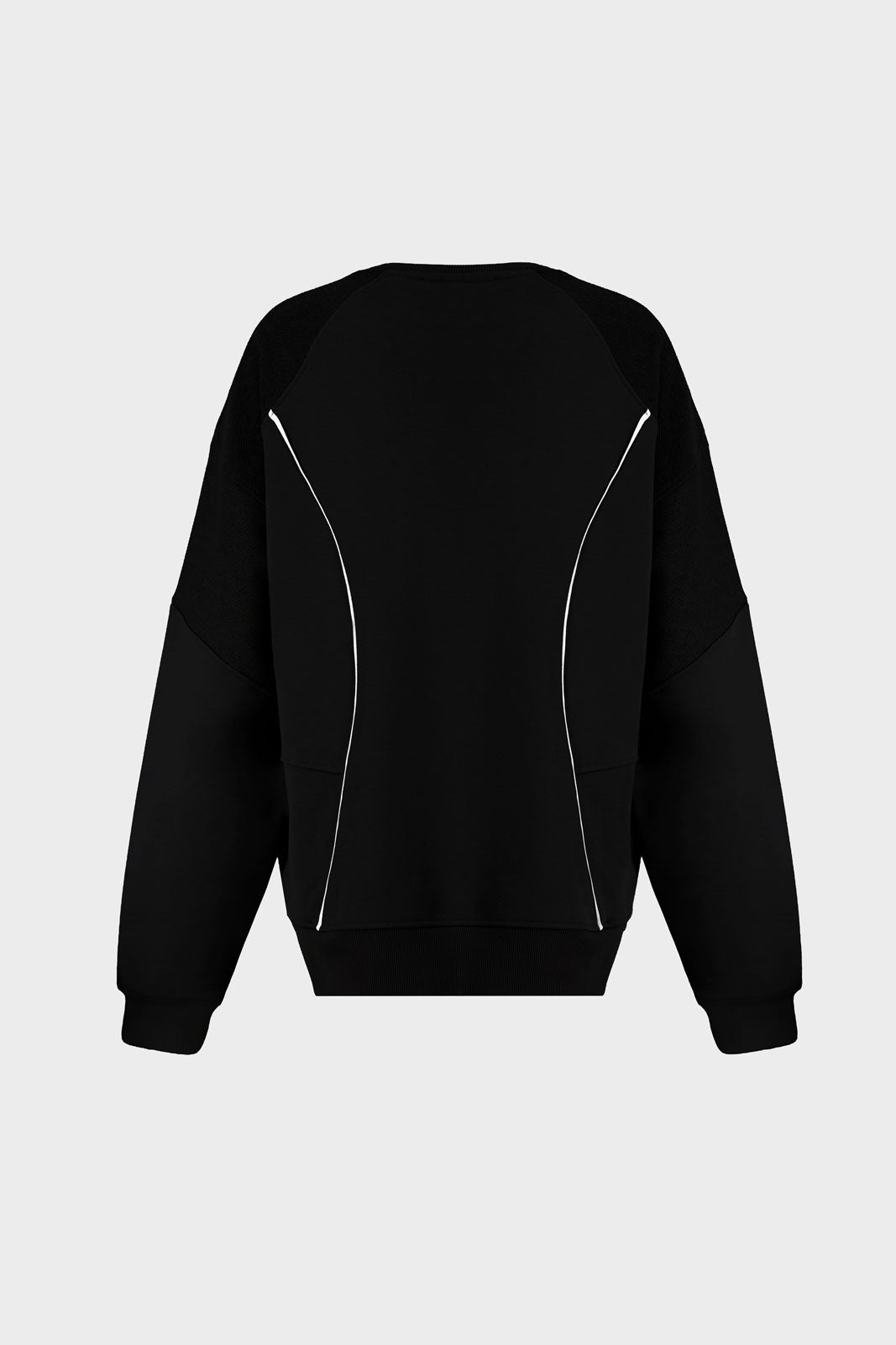 Paneled Sweatshirt - Black