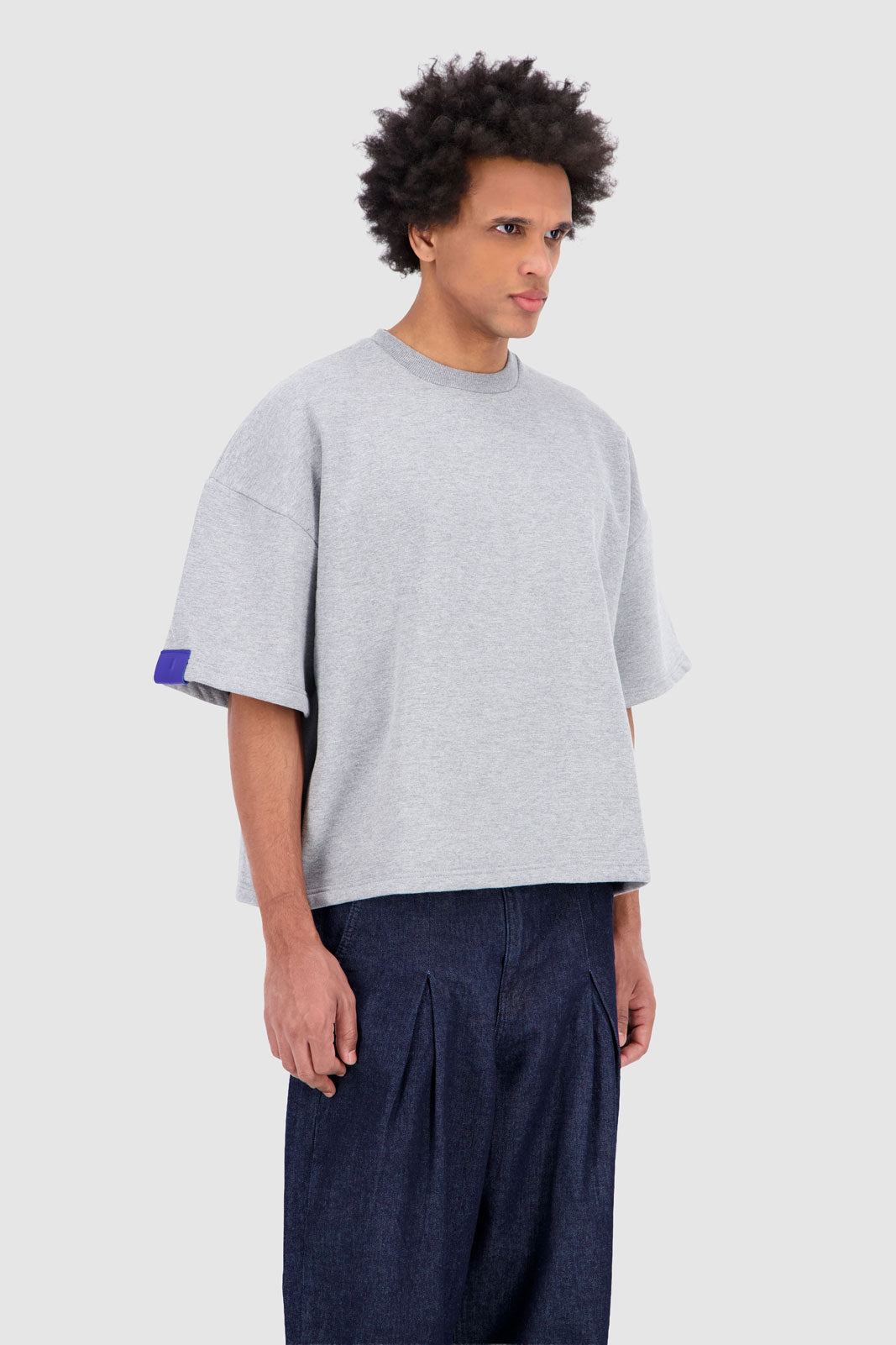 Drop Down Shoulder T-shirt Grey