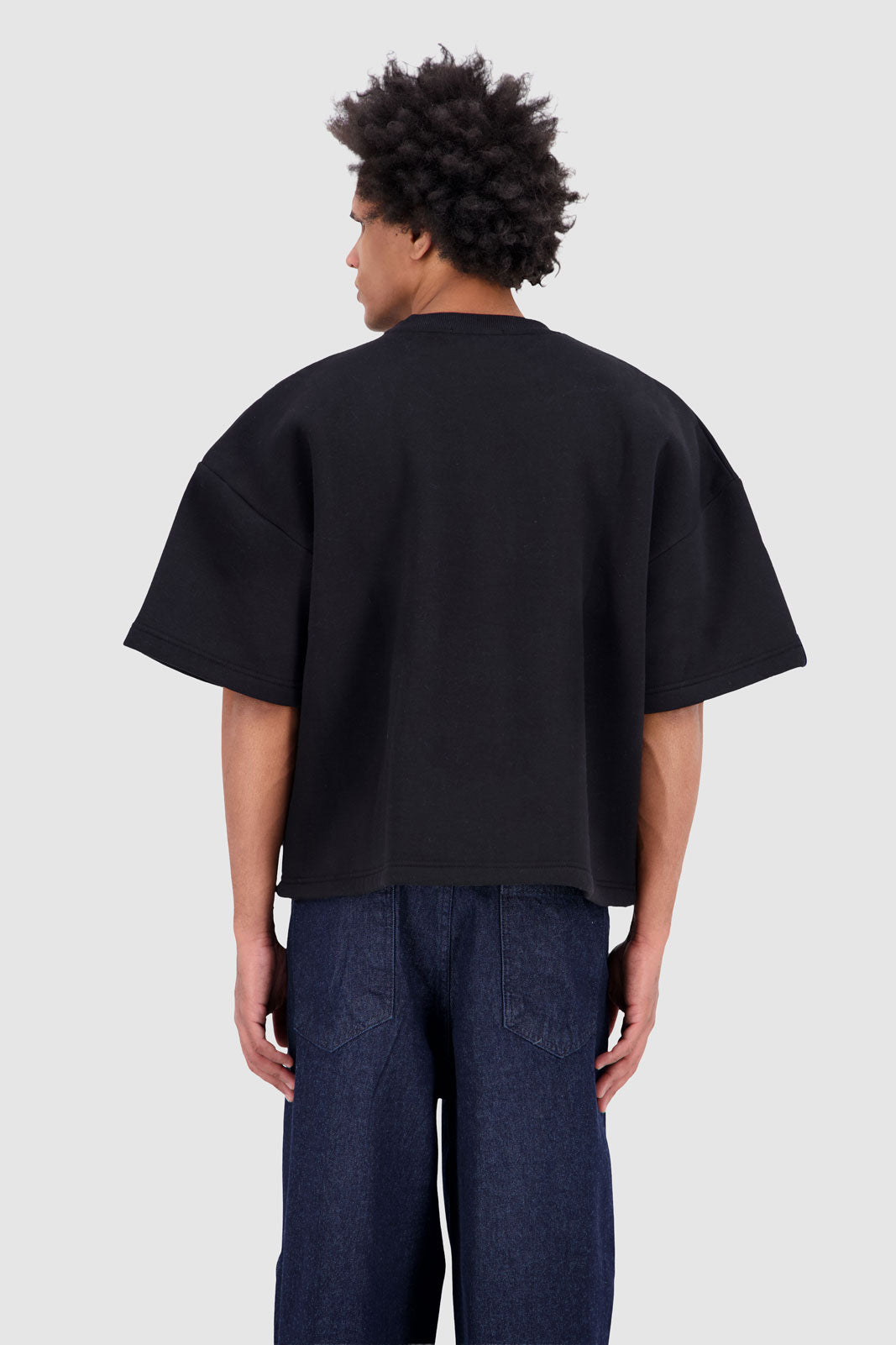 Drop Down Shoulder T-shirt Black