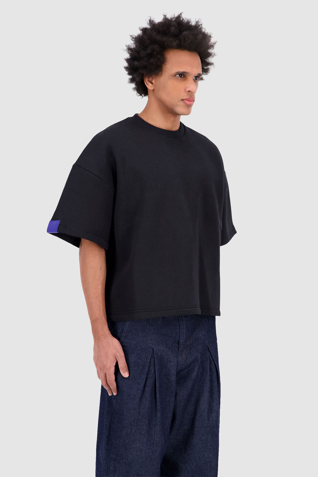 Drop Down Shoulder T-shirt Black