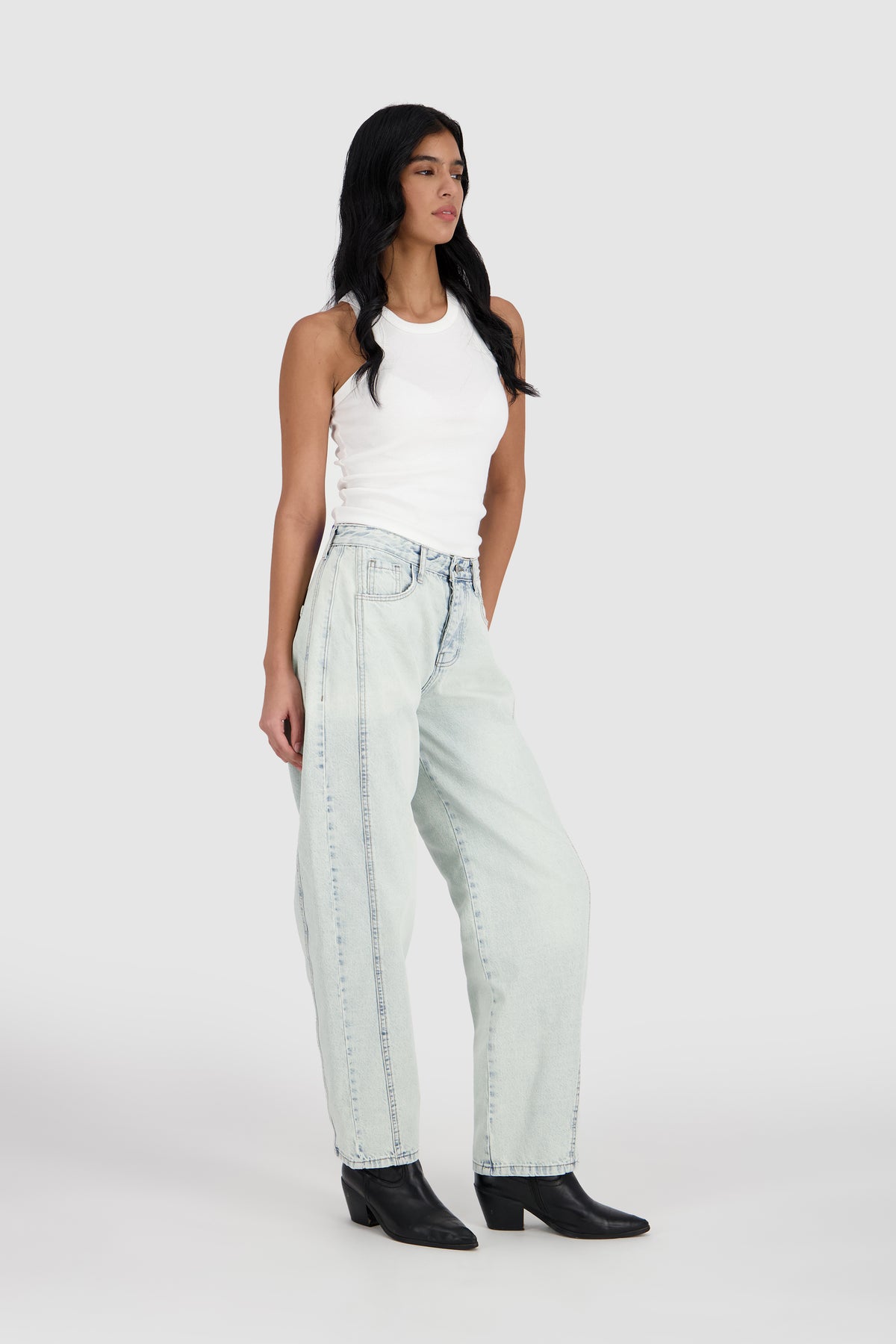 Barrel Jeans -Stone Ice Blue