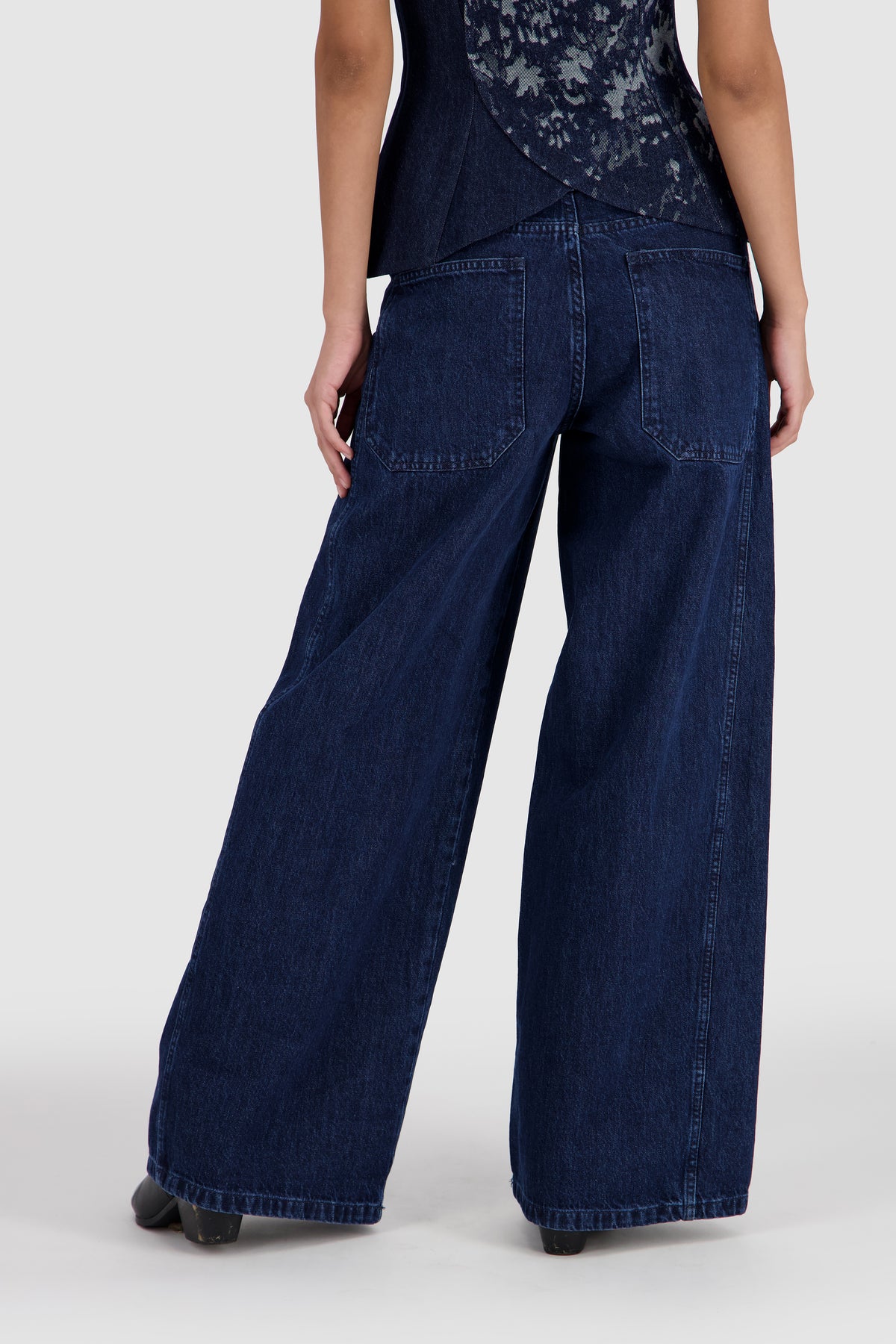 Extra Wide Leg Jeans -Midnight Blue
