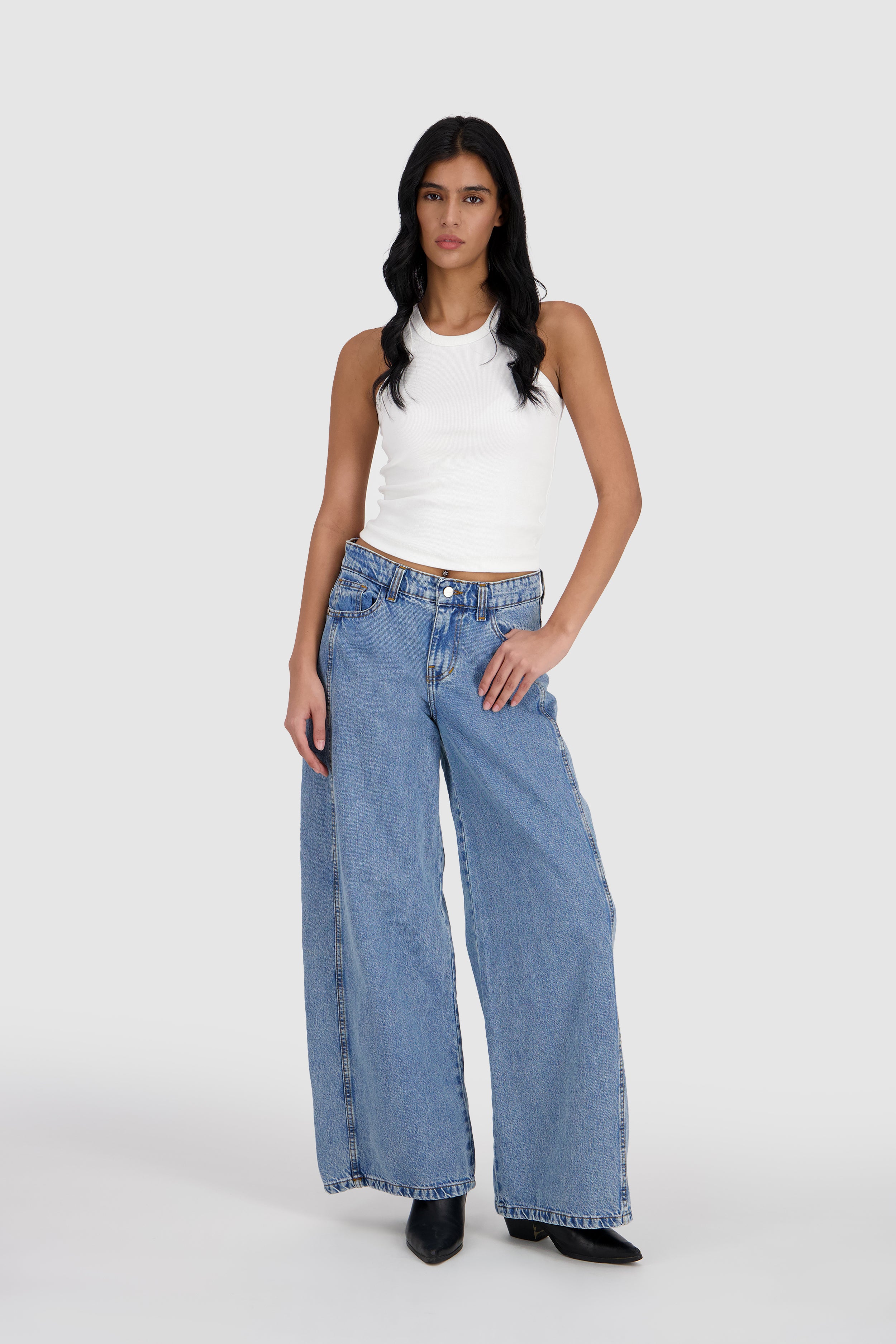 Extra Wide Leg Jeans -LA Blue