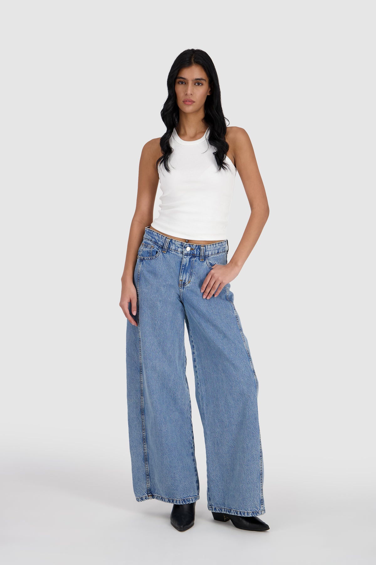 Extra Wide Leg Jeans -LA Blue
