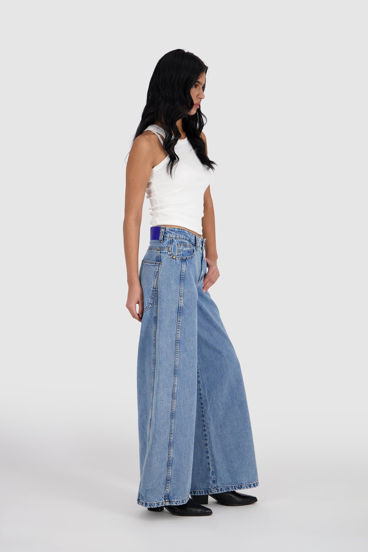 Extra Wide Leg Jeans -LA Blue