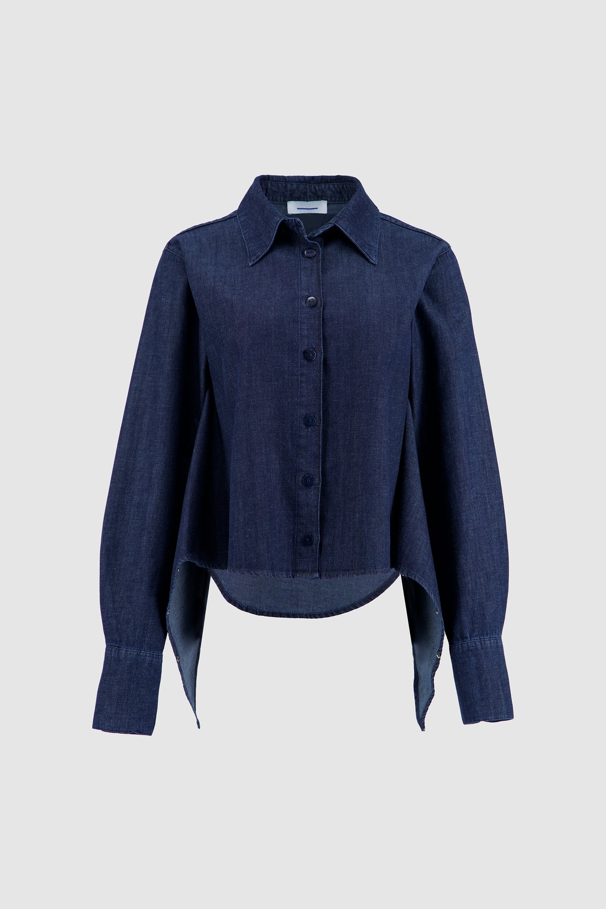 Cinched Waist Shirt -Cali Blue