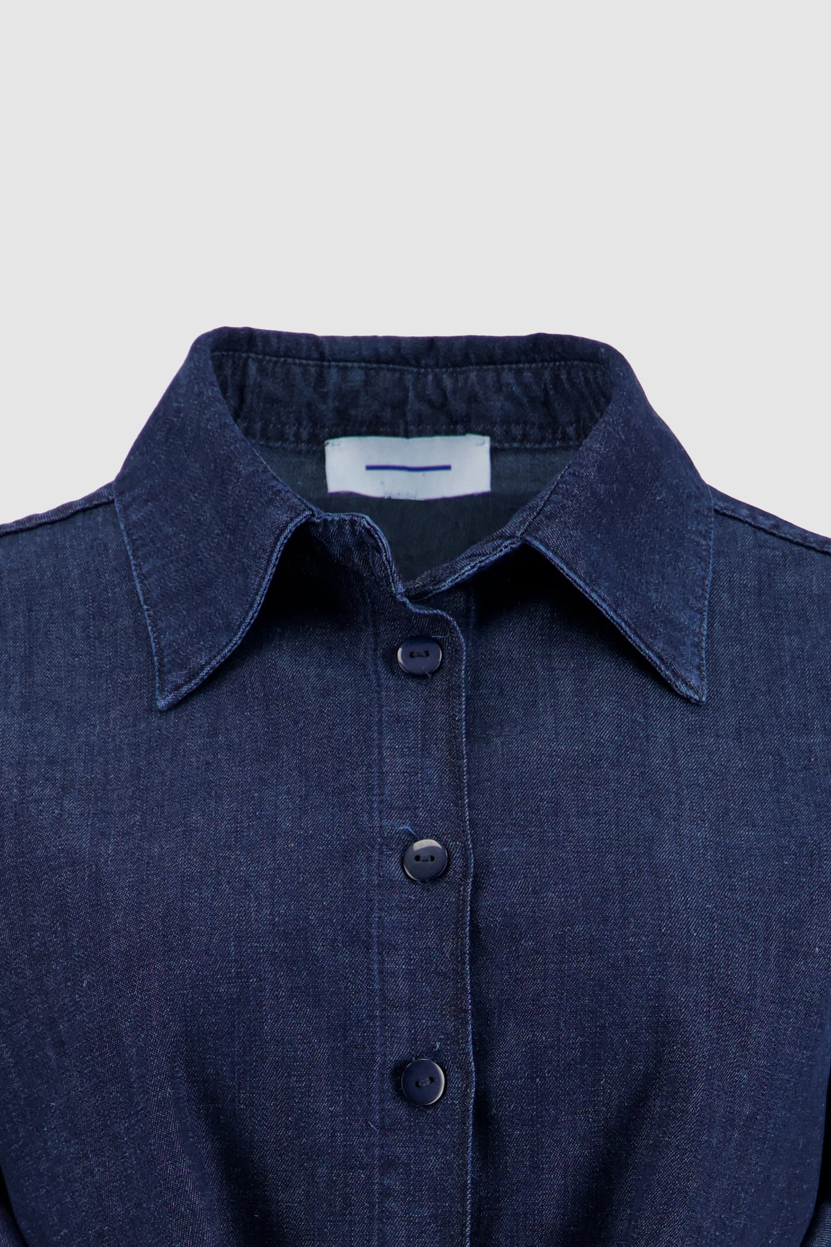 Cinched Waist Shirt -Cali Blue