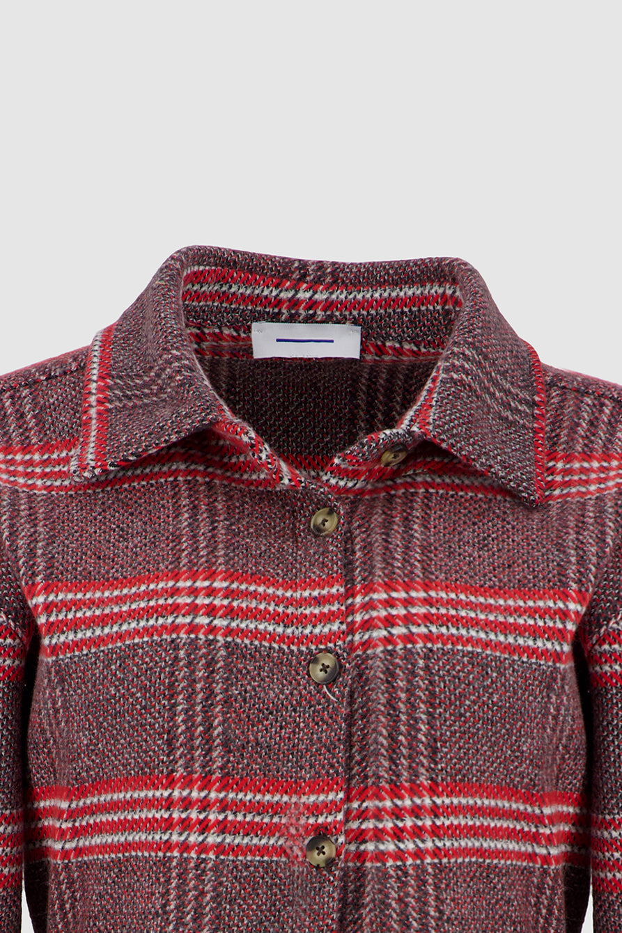 Plaid Shirt -Brown&Red