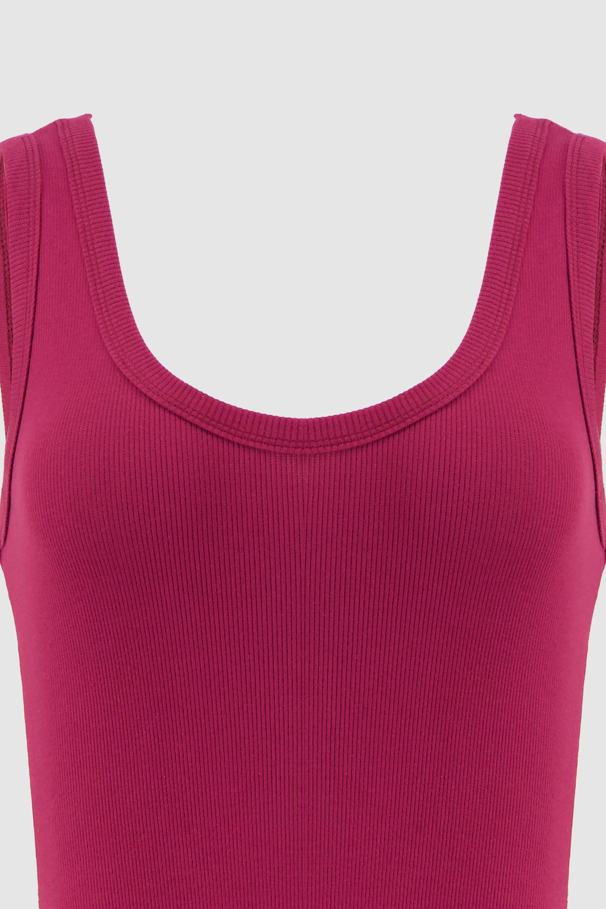 Ribbed Bodysuit -Burgundy