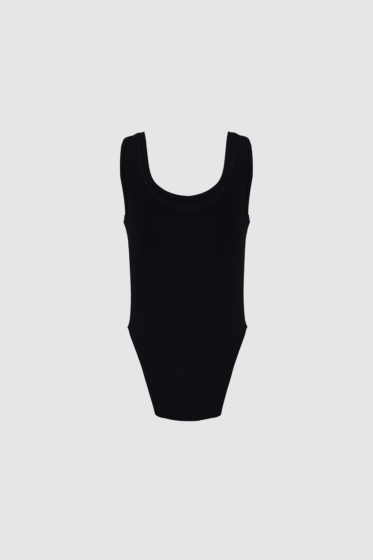 Ribbed Bodysuit -Black