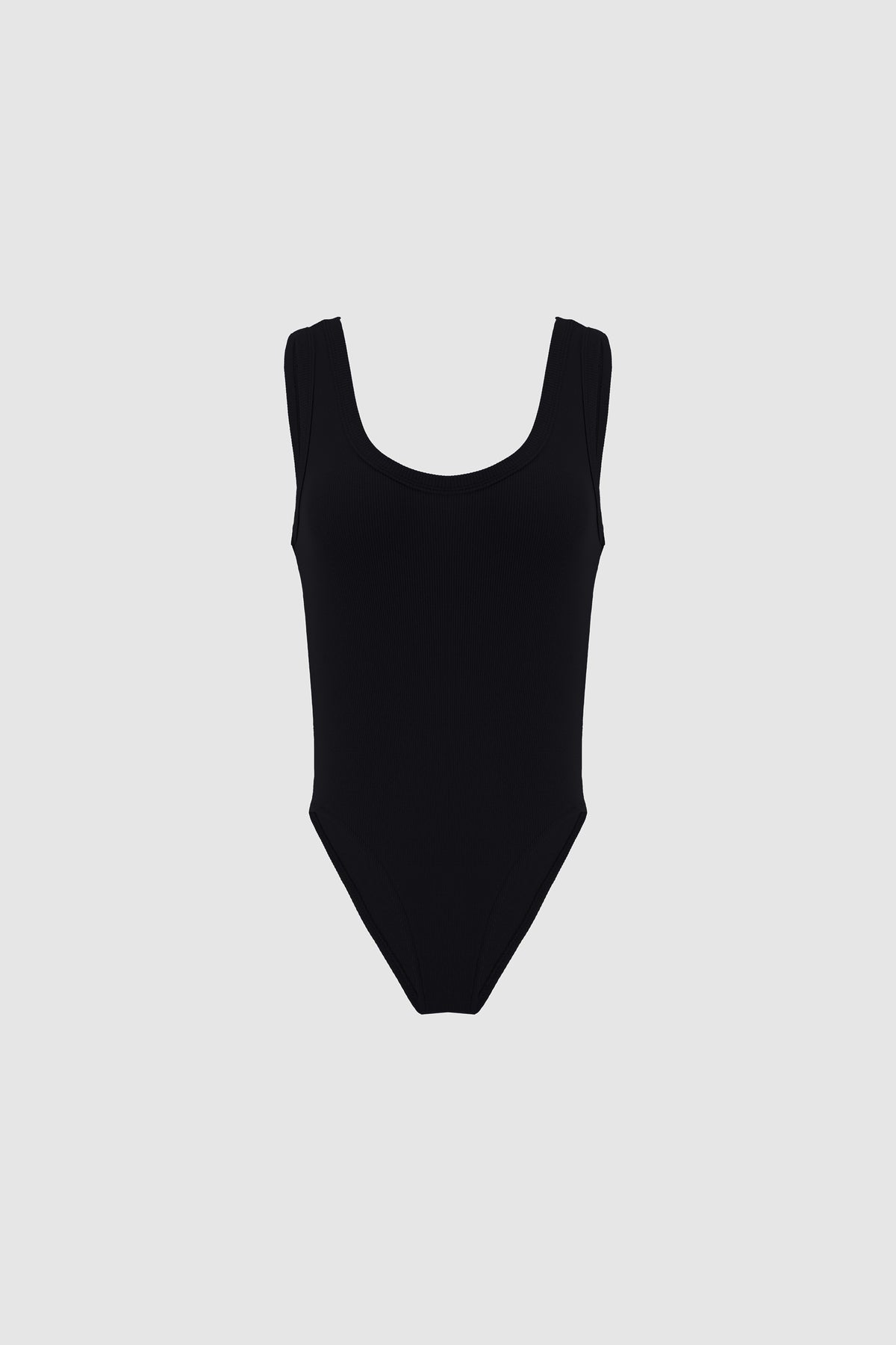 Ribbed Bodysuit -Black