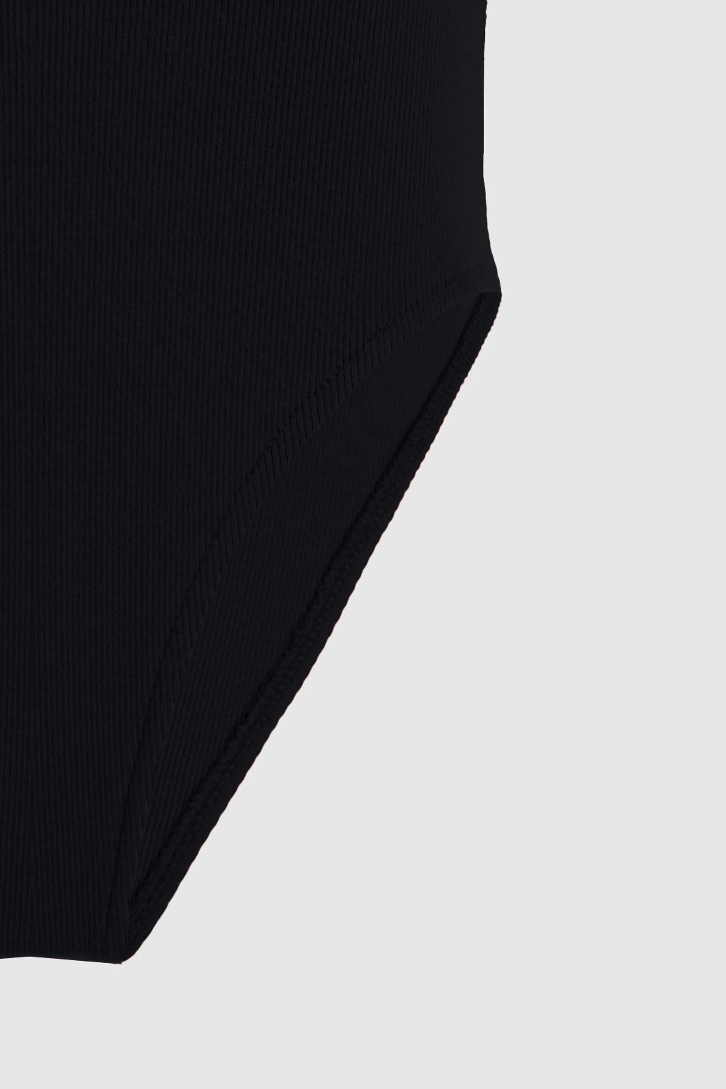 Ribbed Bodysuit -Black