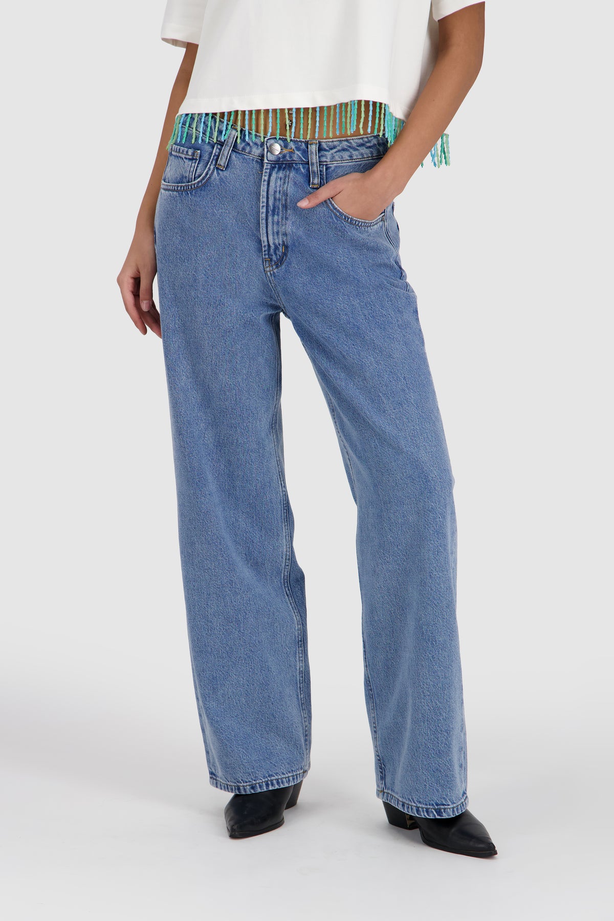 Baggy Jeans -Medium Acid Blue