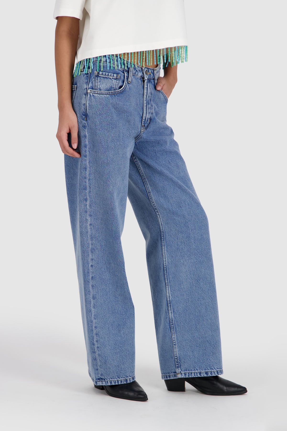 Baggy Jeans -Medium Acid Blue