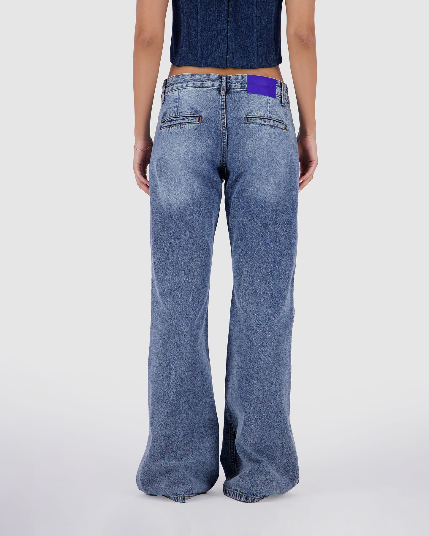 Low Rider Jean - Light Stone Blue