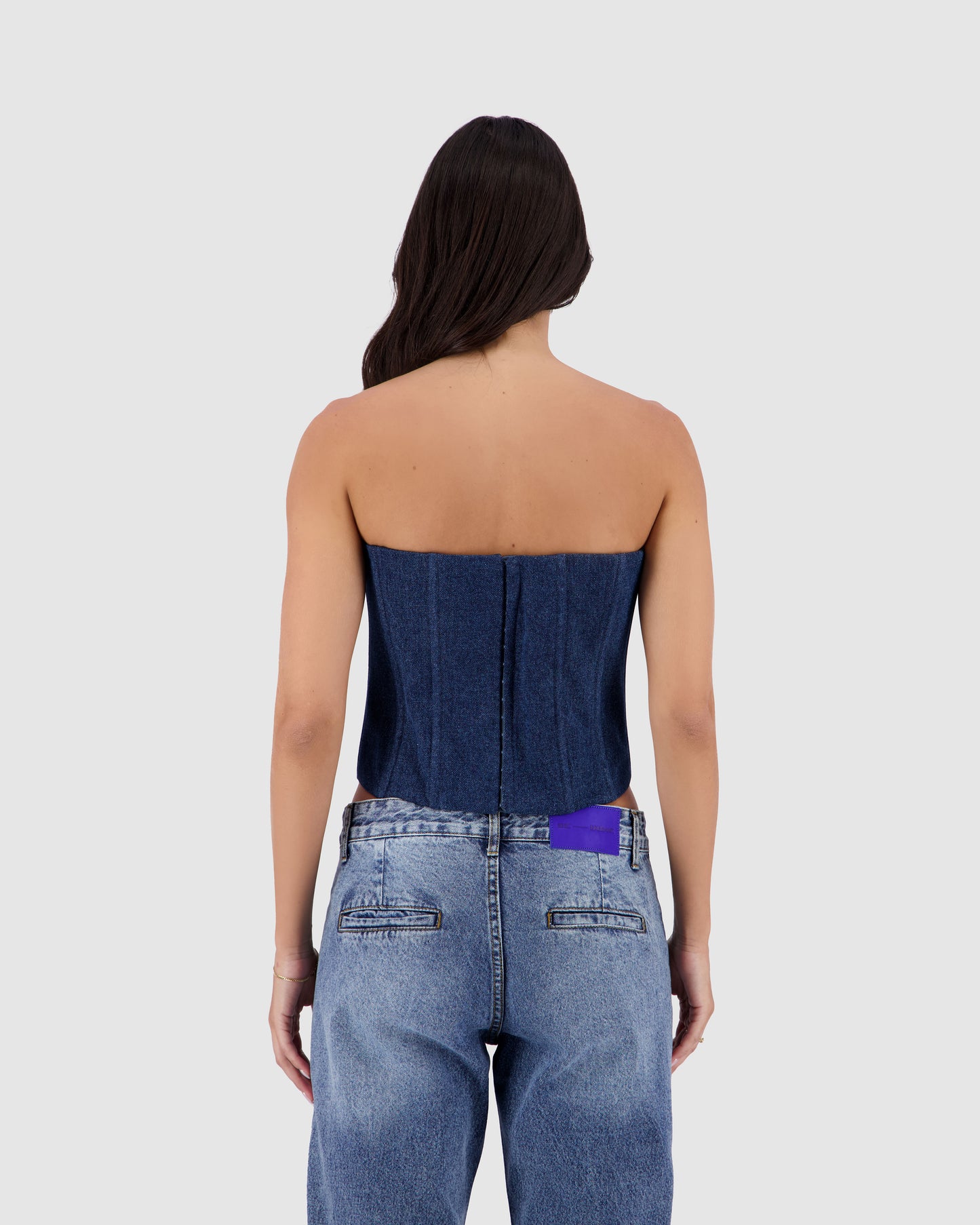 Fancy Corset - Medium Blue