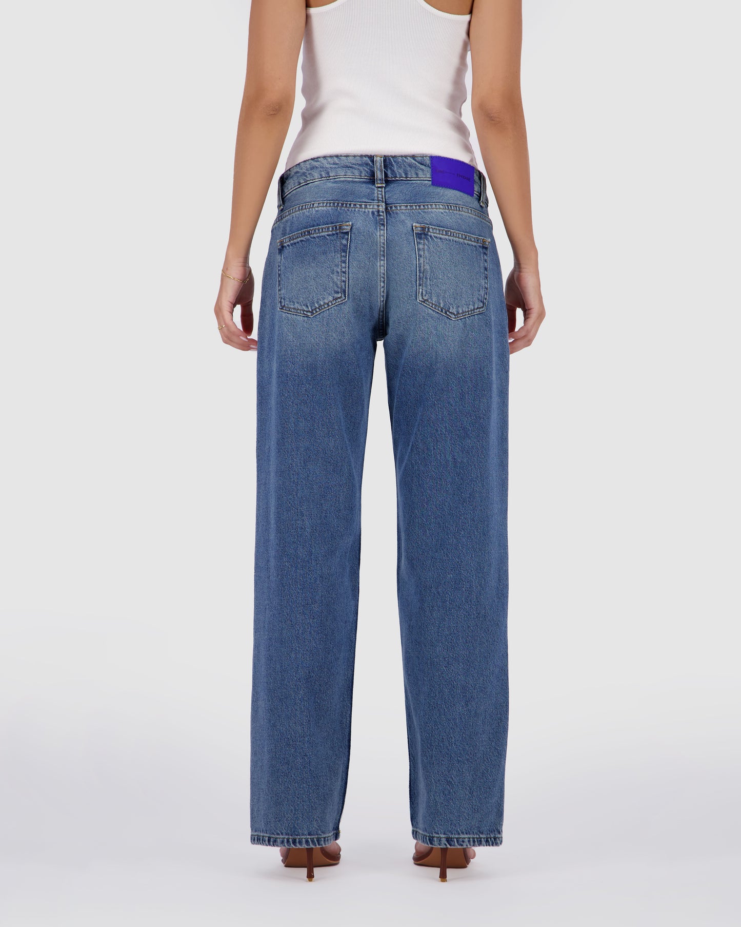 Straight Leg - Dirty Medium Blue
