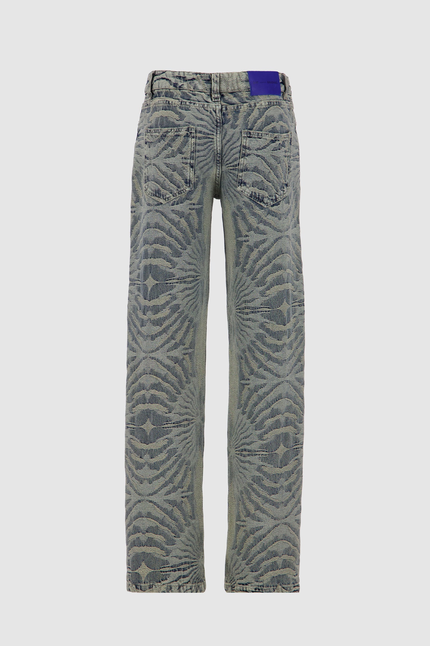 Straight leg Jacquard -Washed out