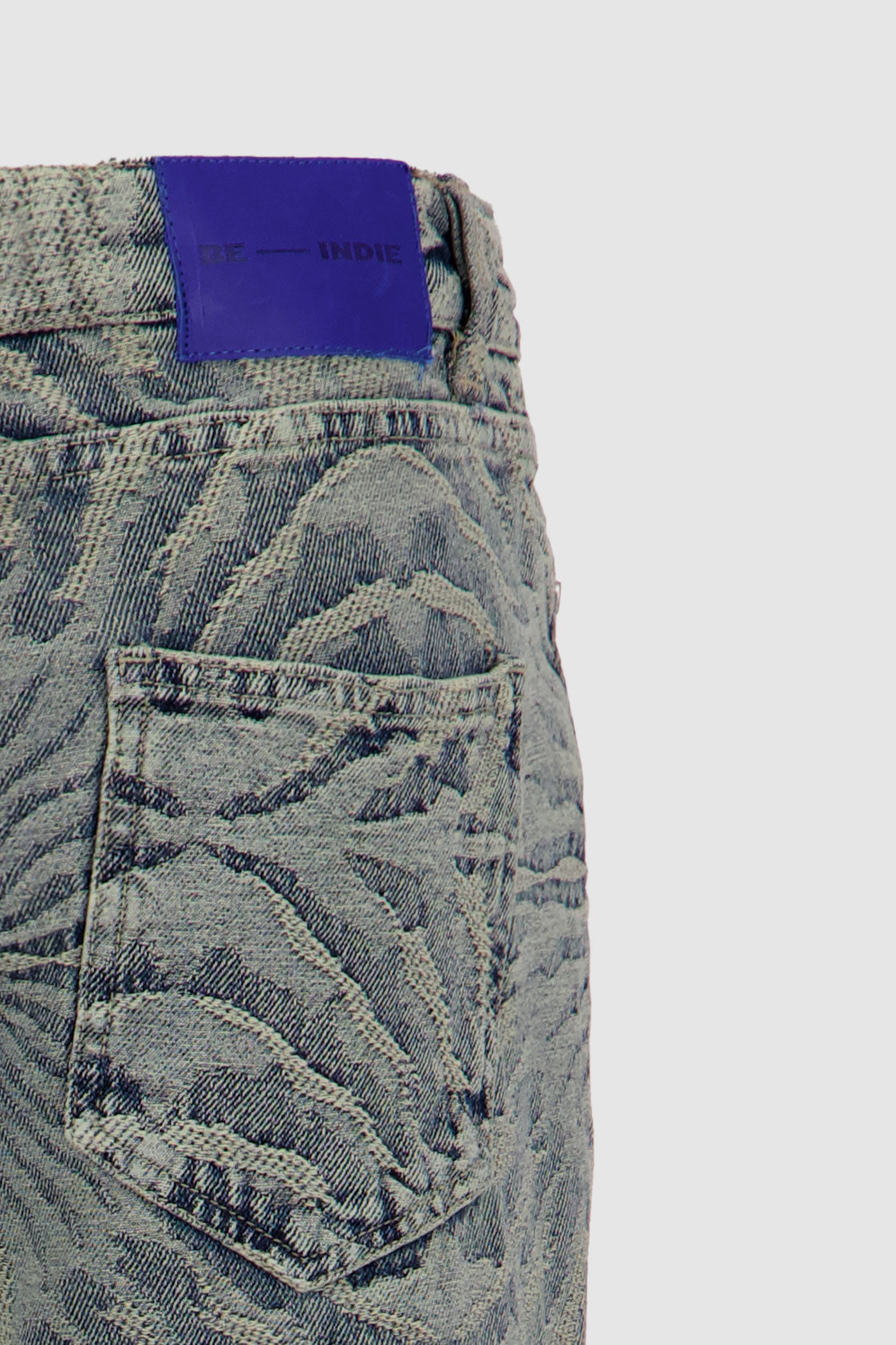 Straight leg Jacquard -Washed out