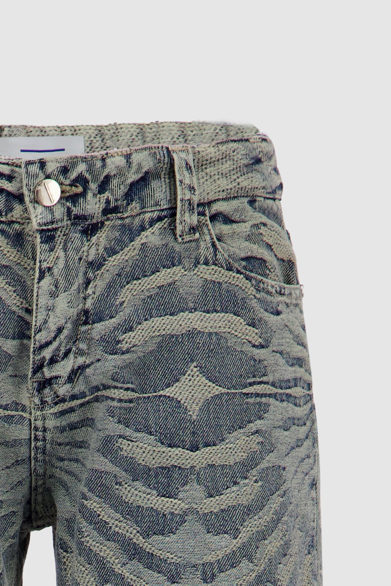 Straight leg Jacquard -Washed out