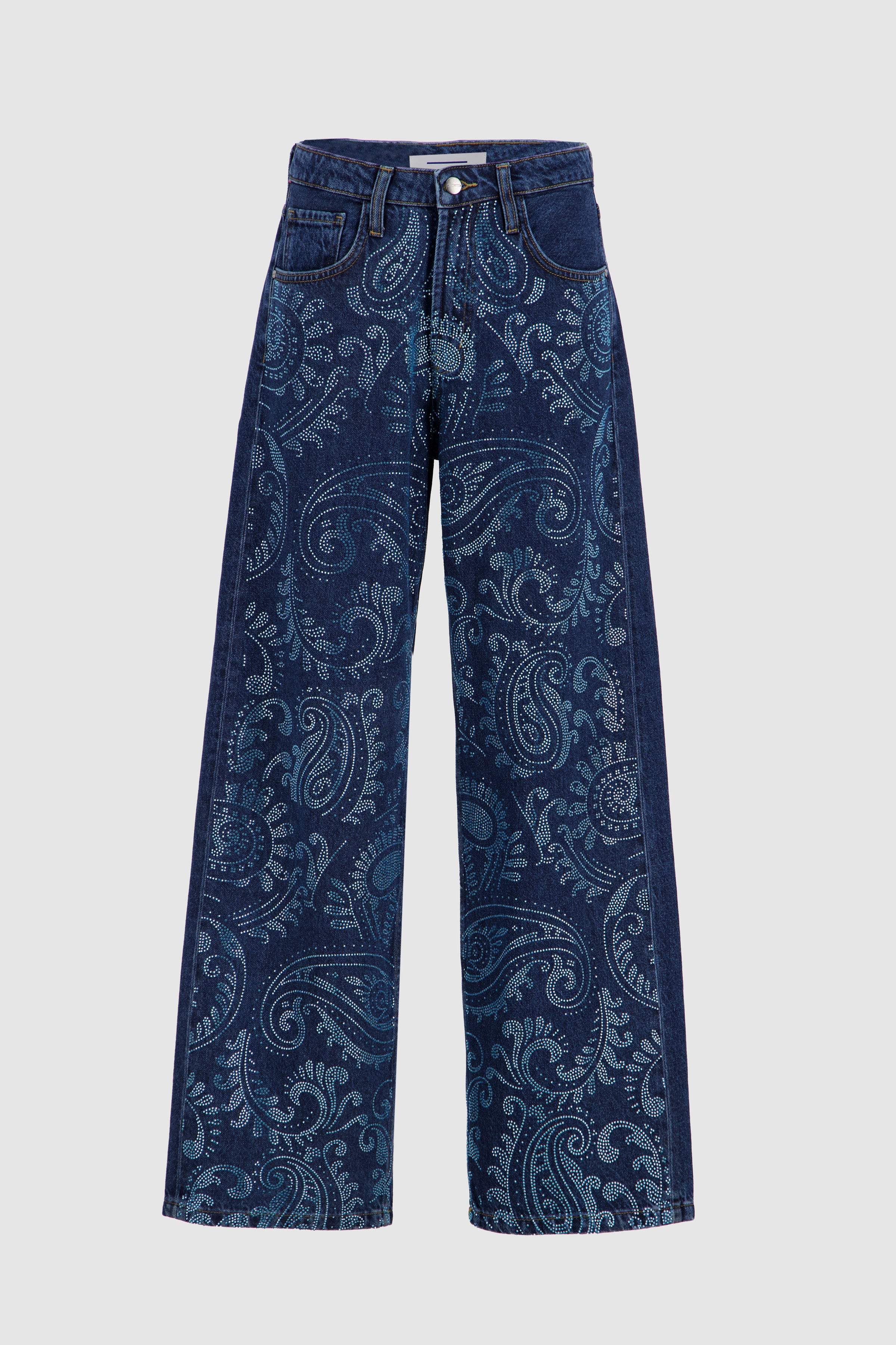 Paisley Bling Jeans -Medium Blue