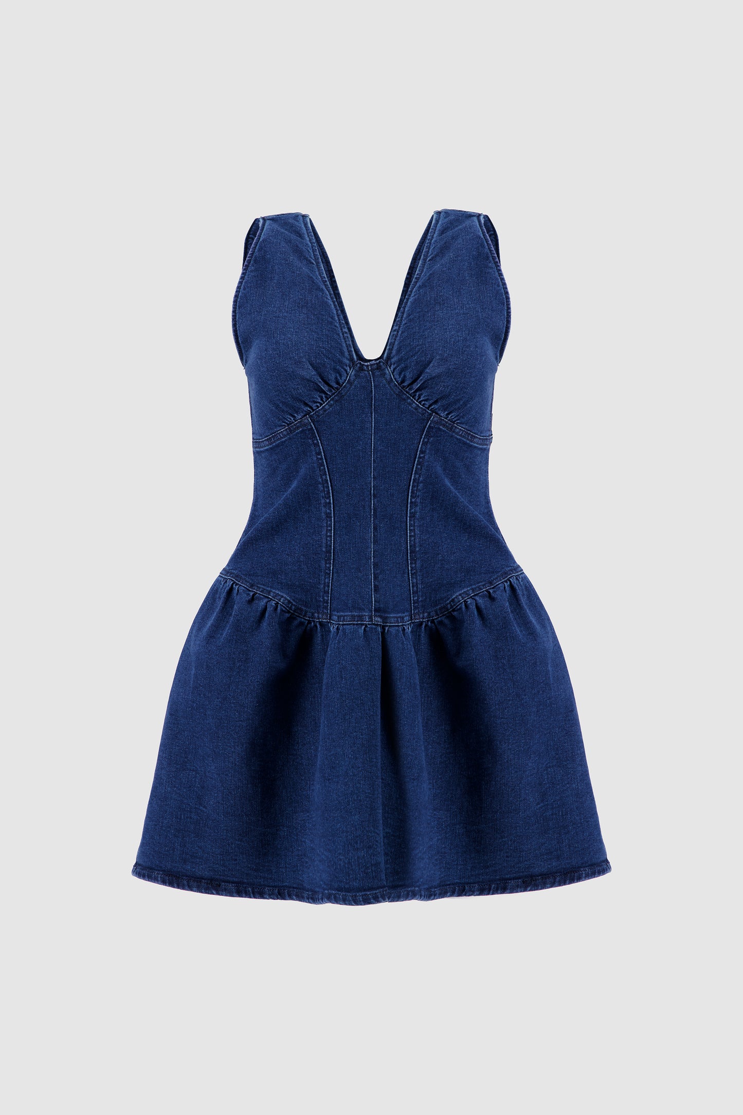 Sleevless Mini Dress -Indie Blue