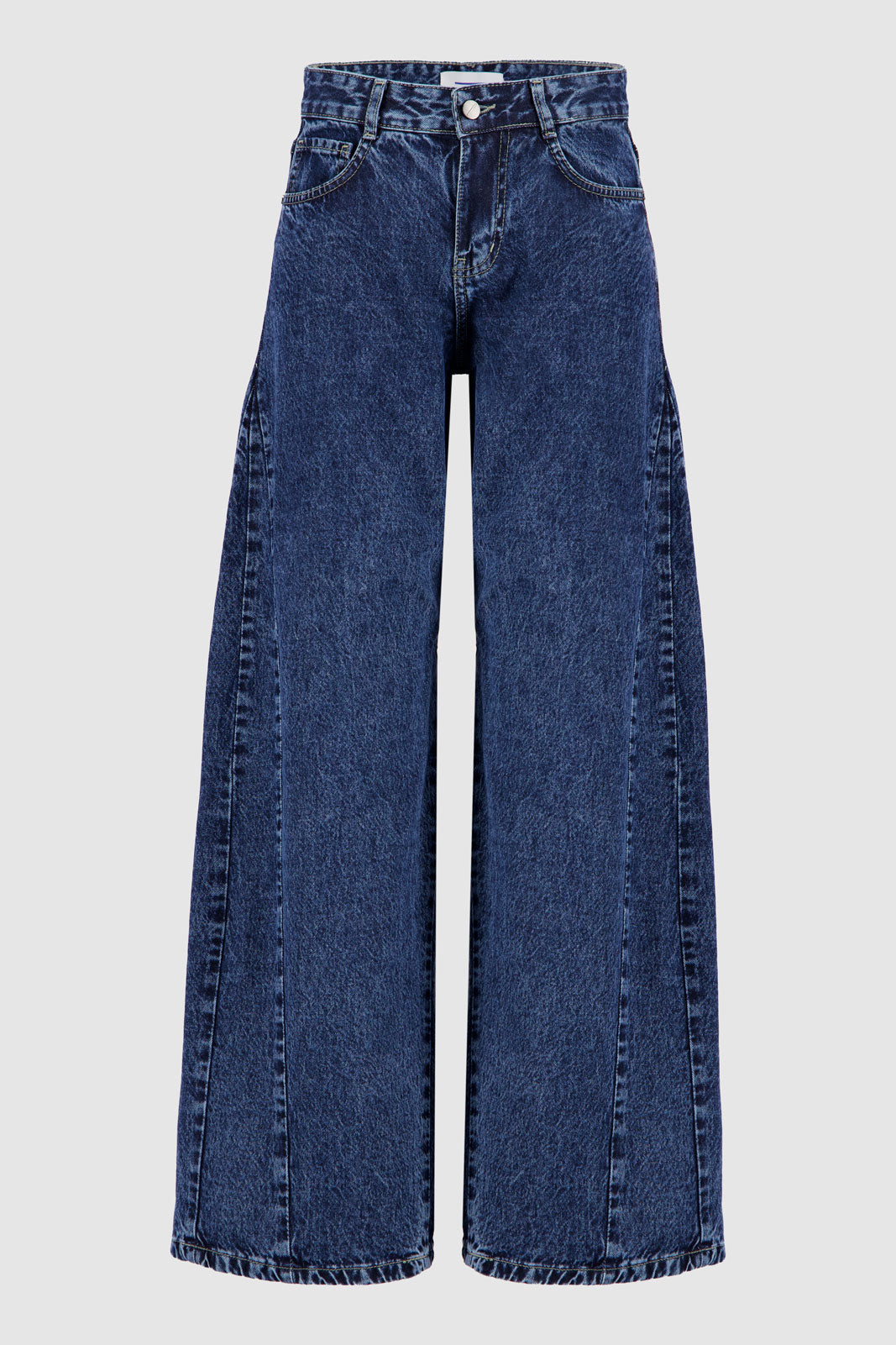 Wide Leg Jeans -Medium Blue Wash