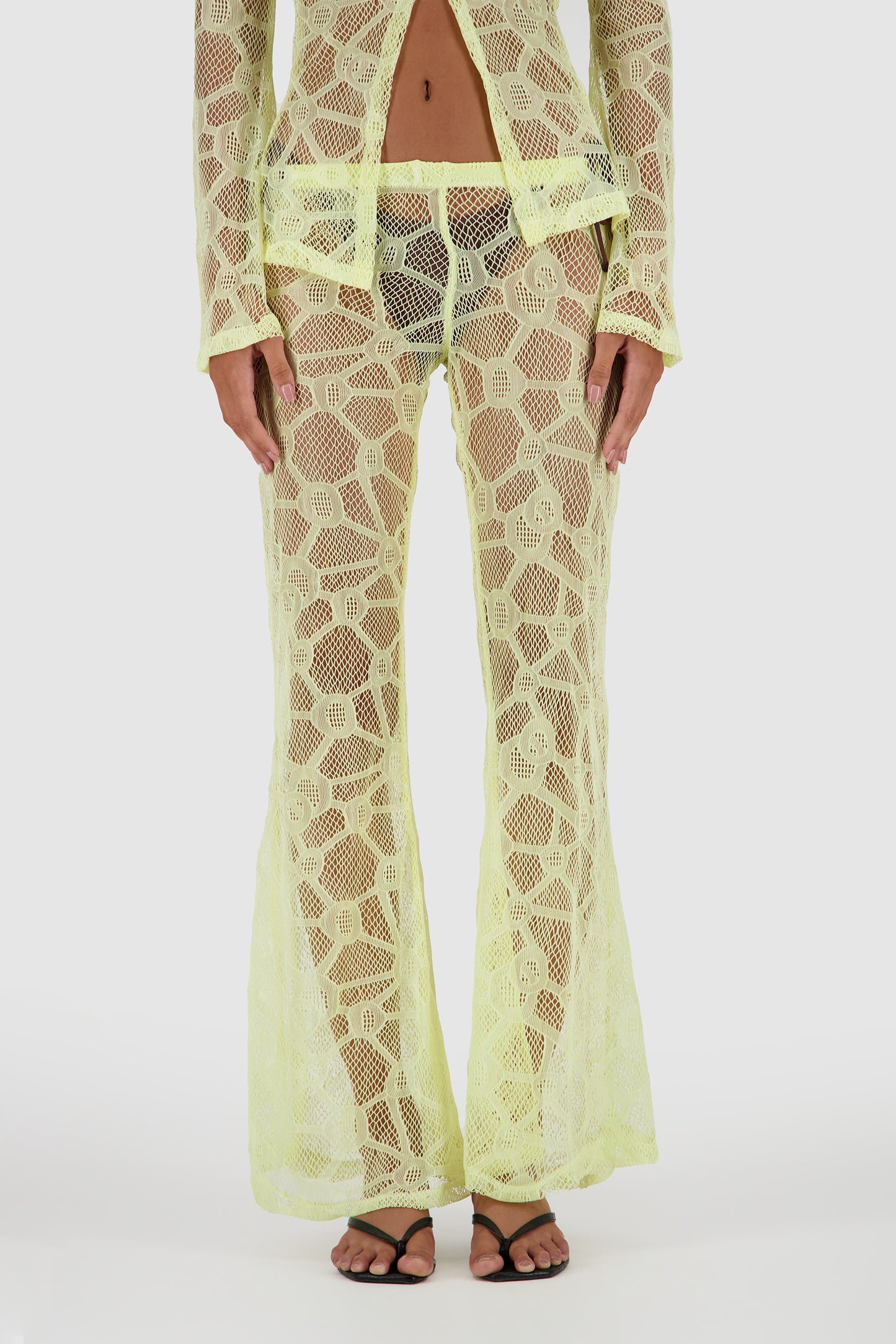Resort Lace Pants -Yellow