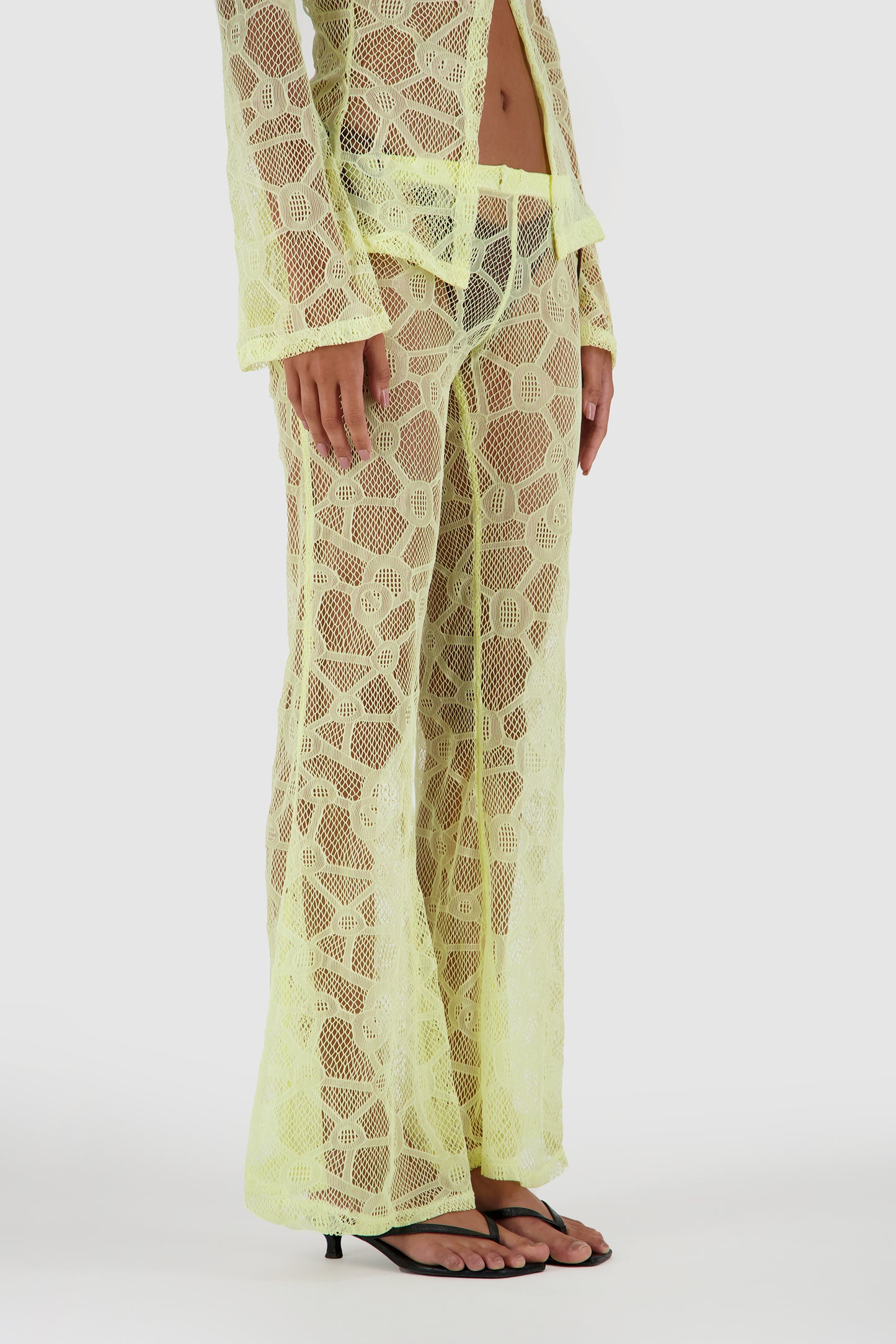 Resort Lace Pants -Yellow