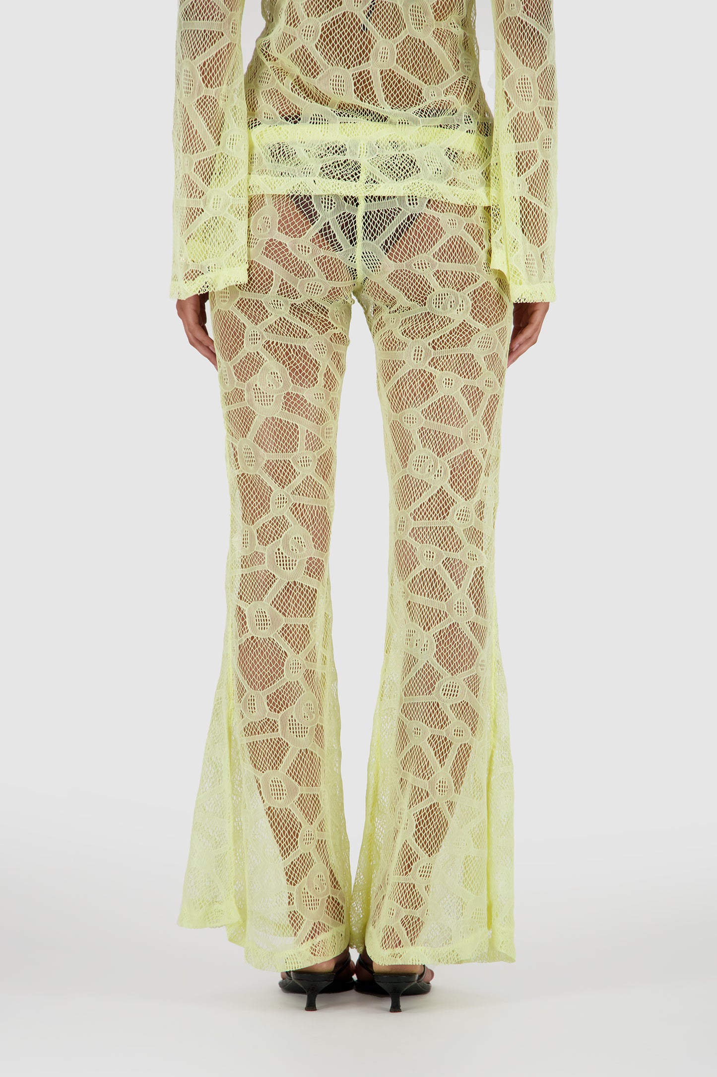 Resort Lace Pants -Yellow
