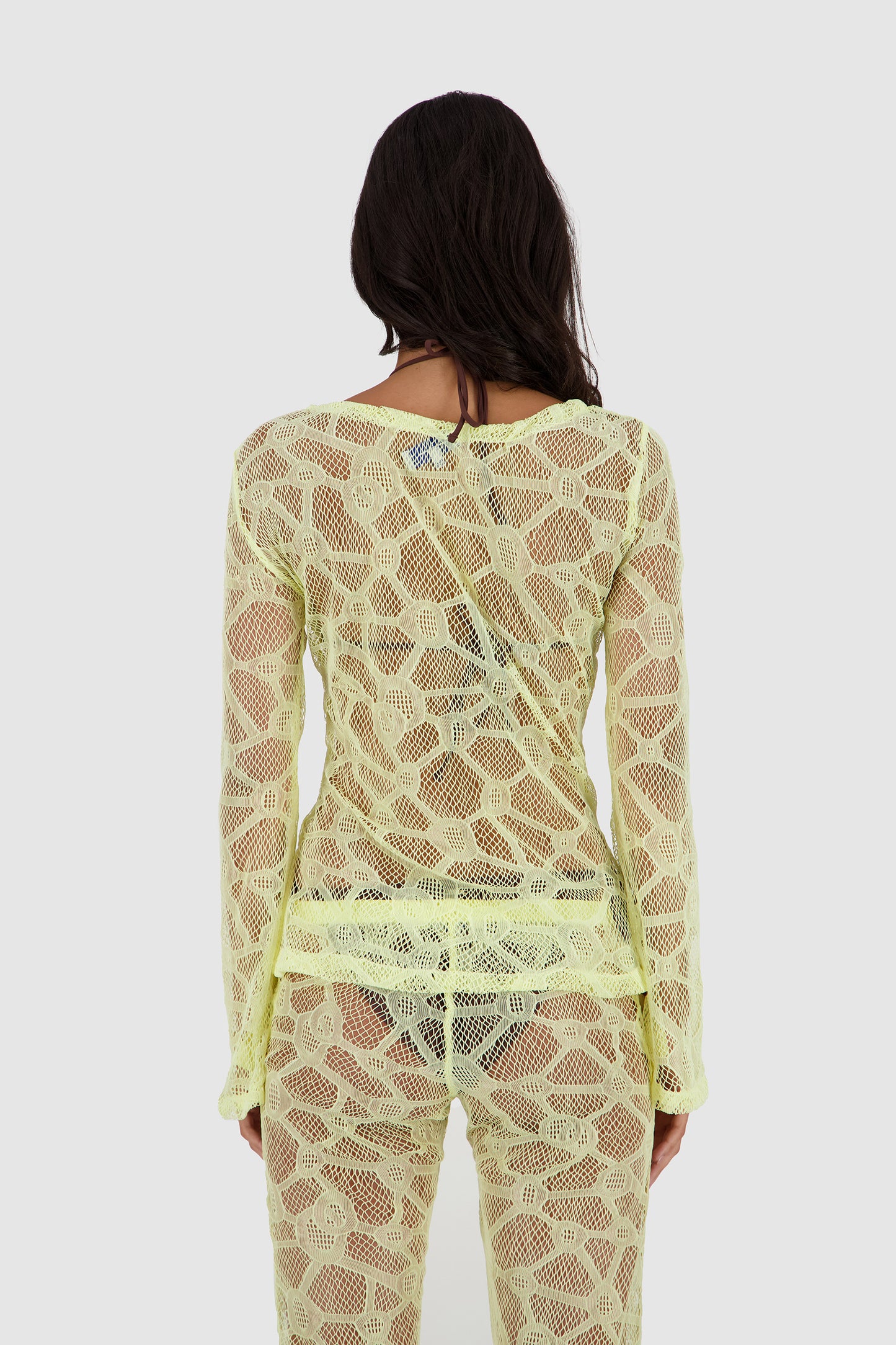 Lace Coverup -Yellow