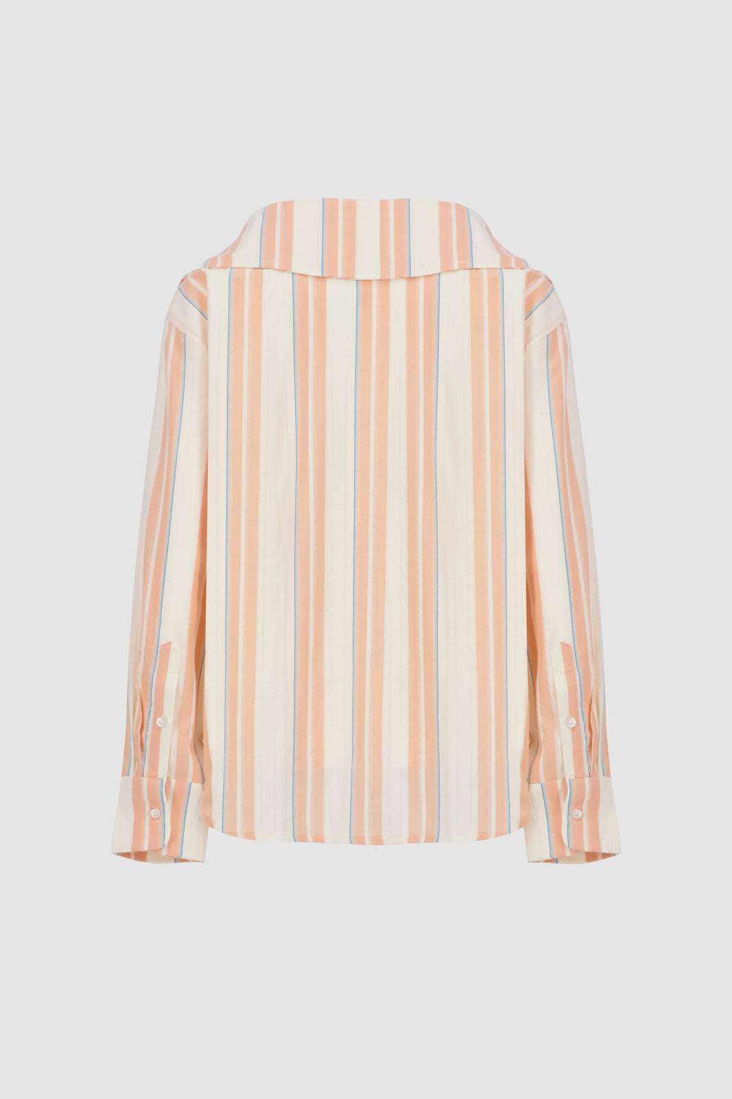 Striped Shirt -Peach Pinstripe