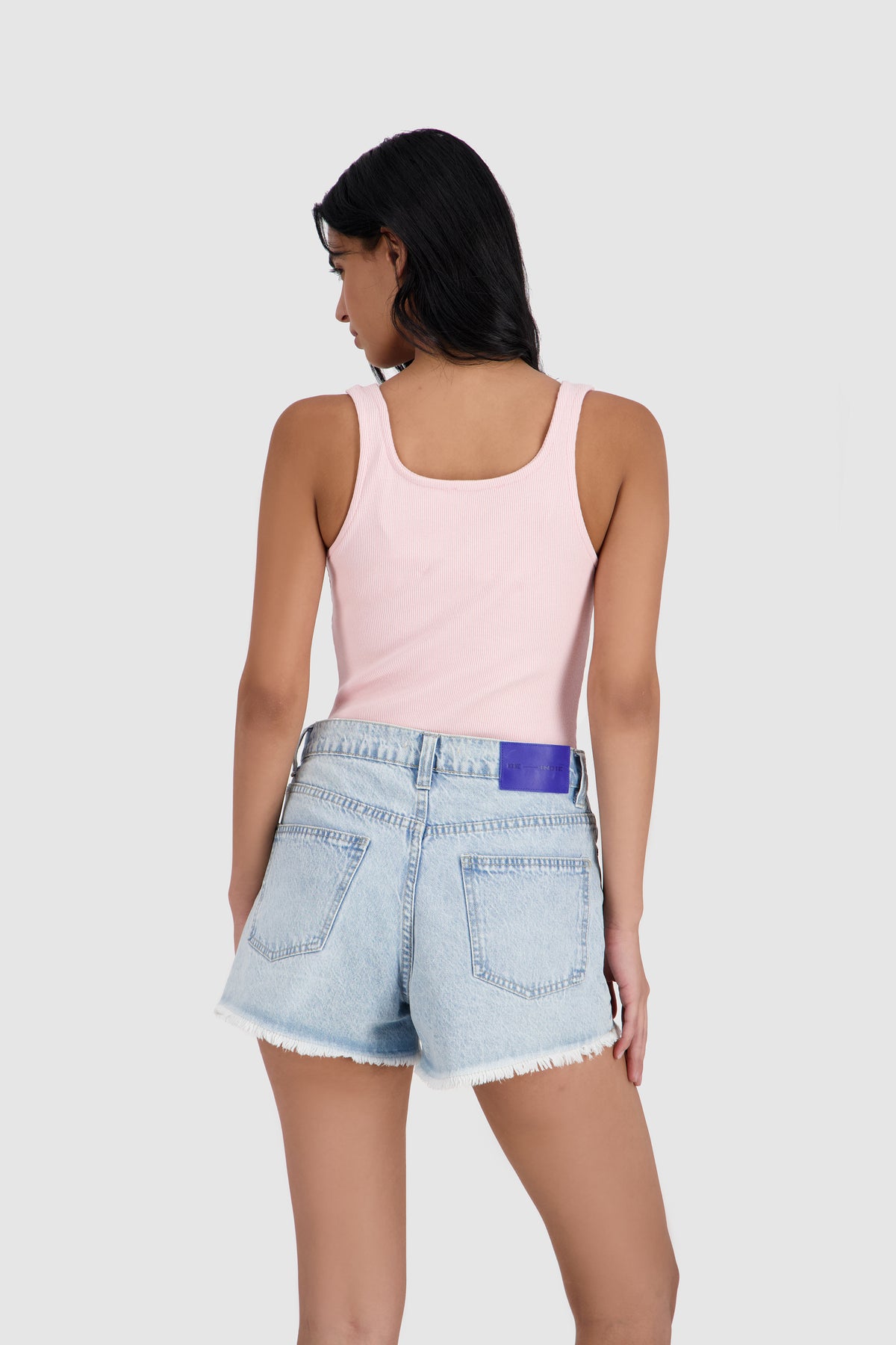 Vintage Cut Off Shorts -Sky Blue
