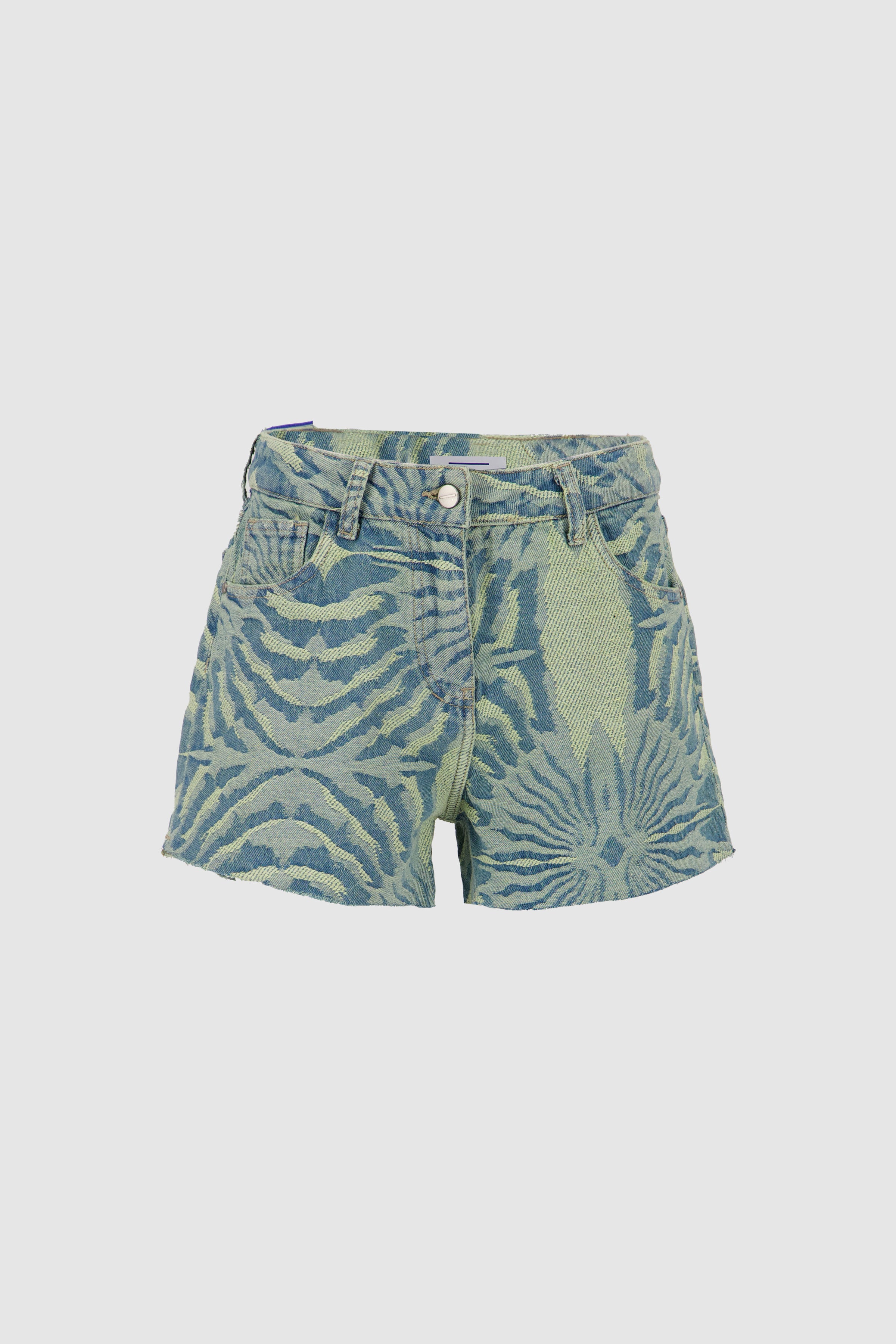 Cut Off Jacquard Shorts