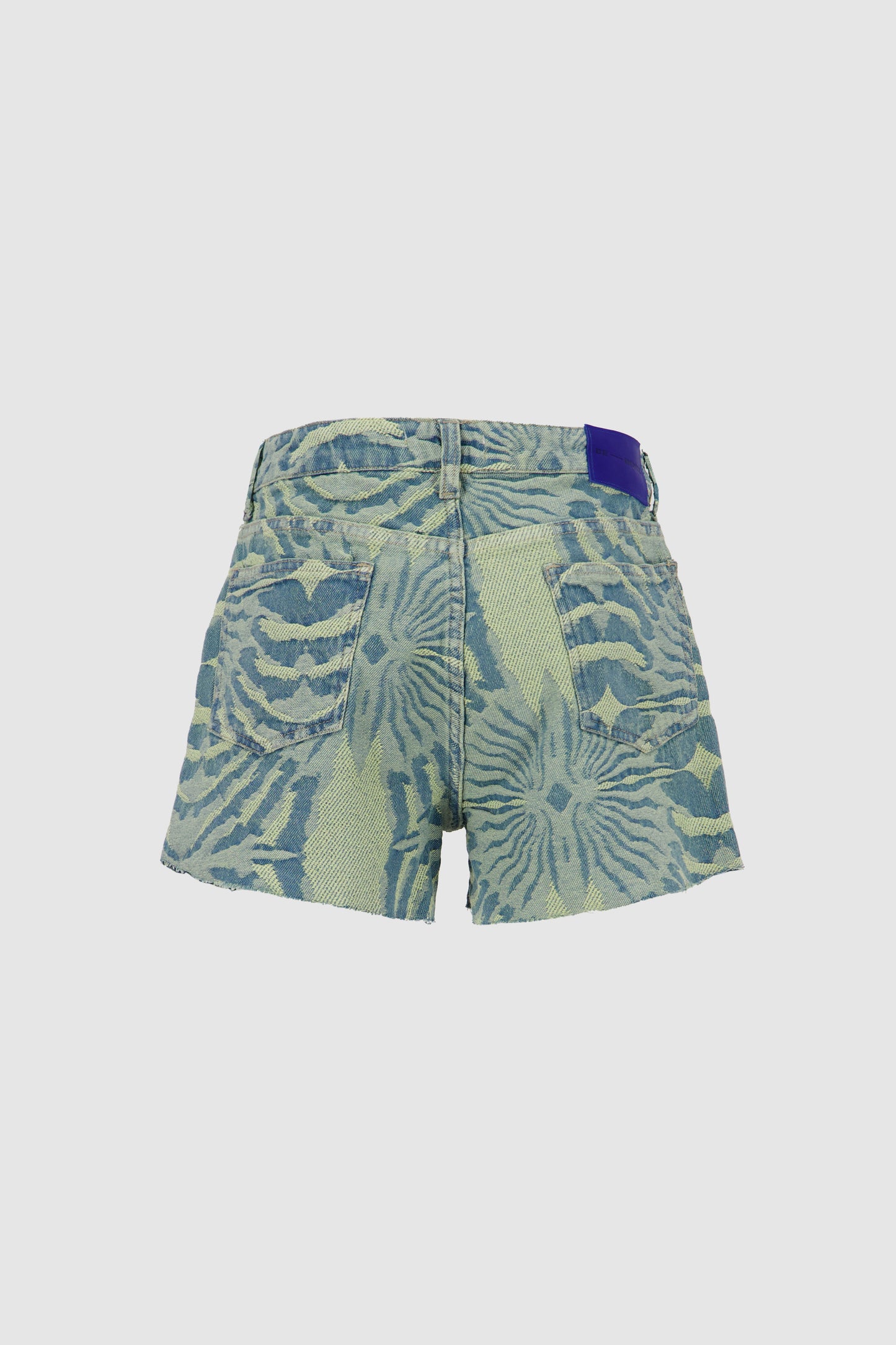 Cut Off Jacquard Shorts