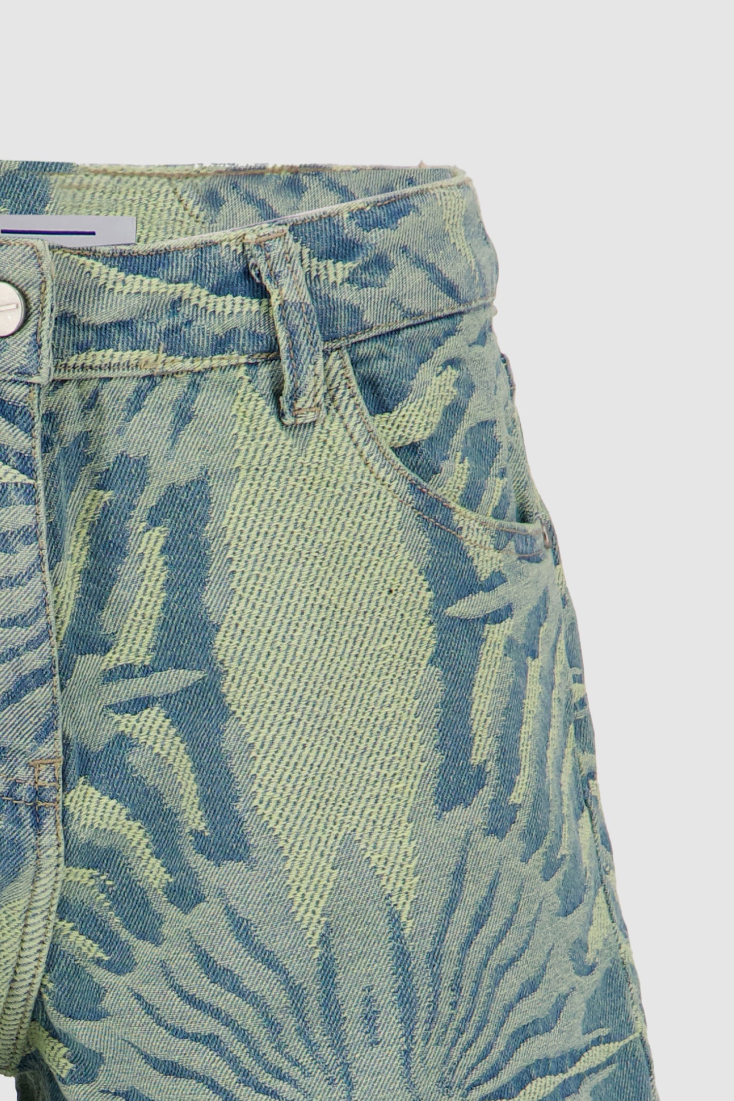 Cut Off Jacquard Shorts