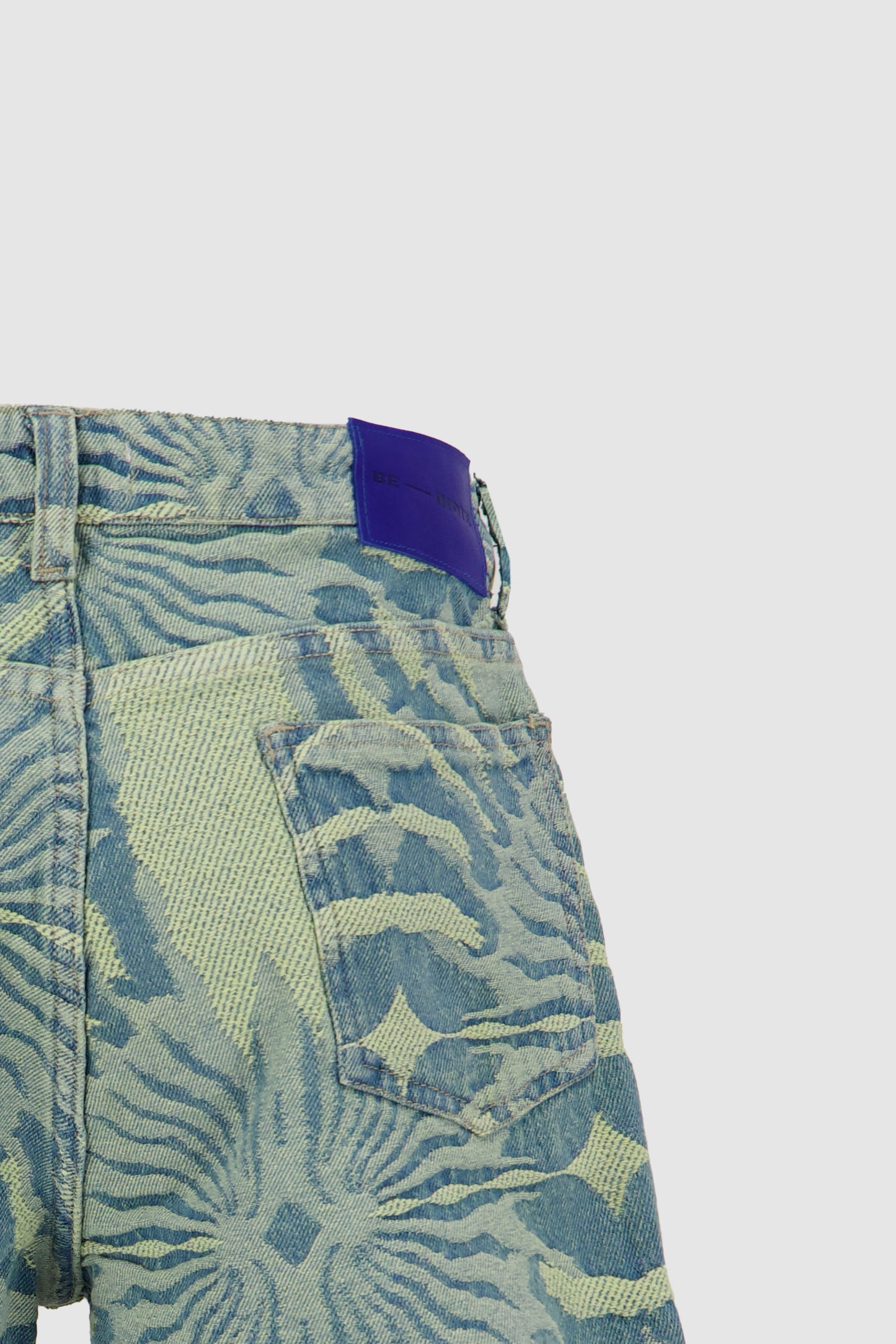 Cut Off Jacquard Shorts