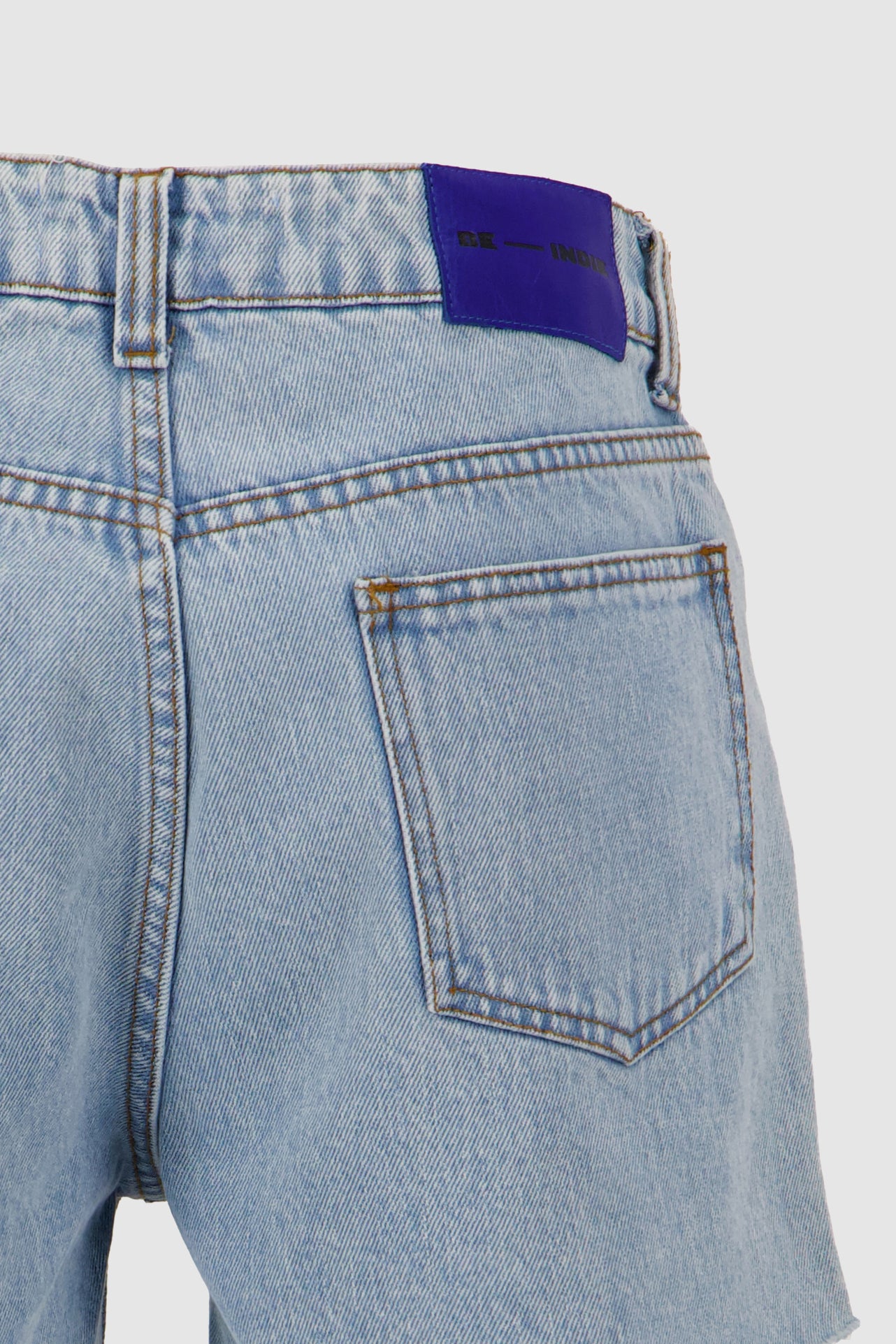 Cut Off Shorts -Sky Blue