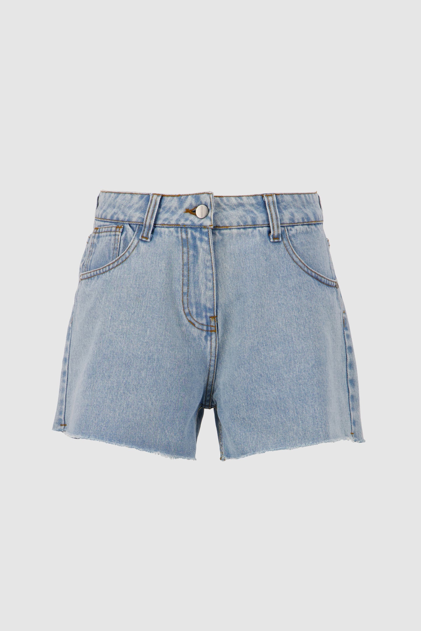 Cut Off Shorts -Sky Blue