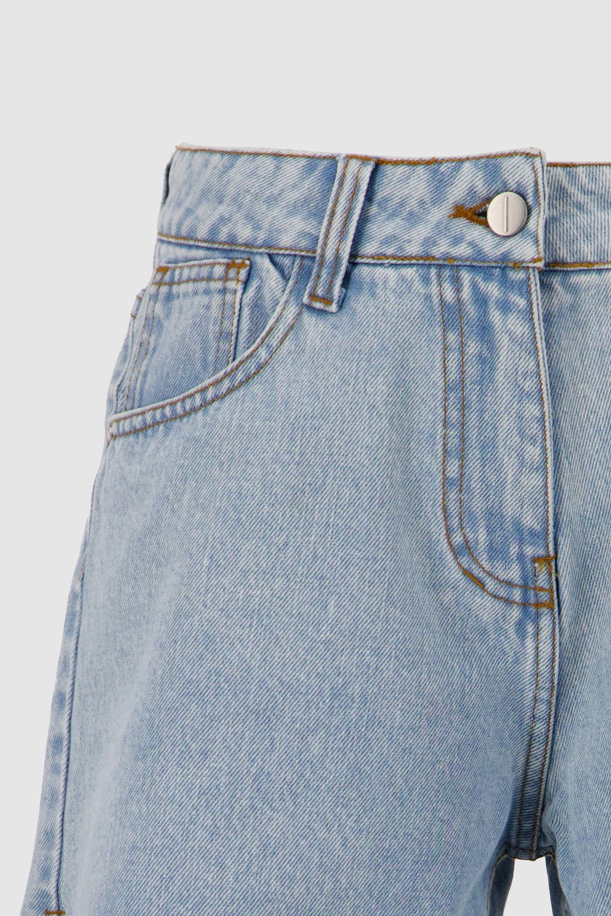 Cut Off Shorts -Sky Blue
