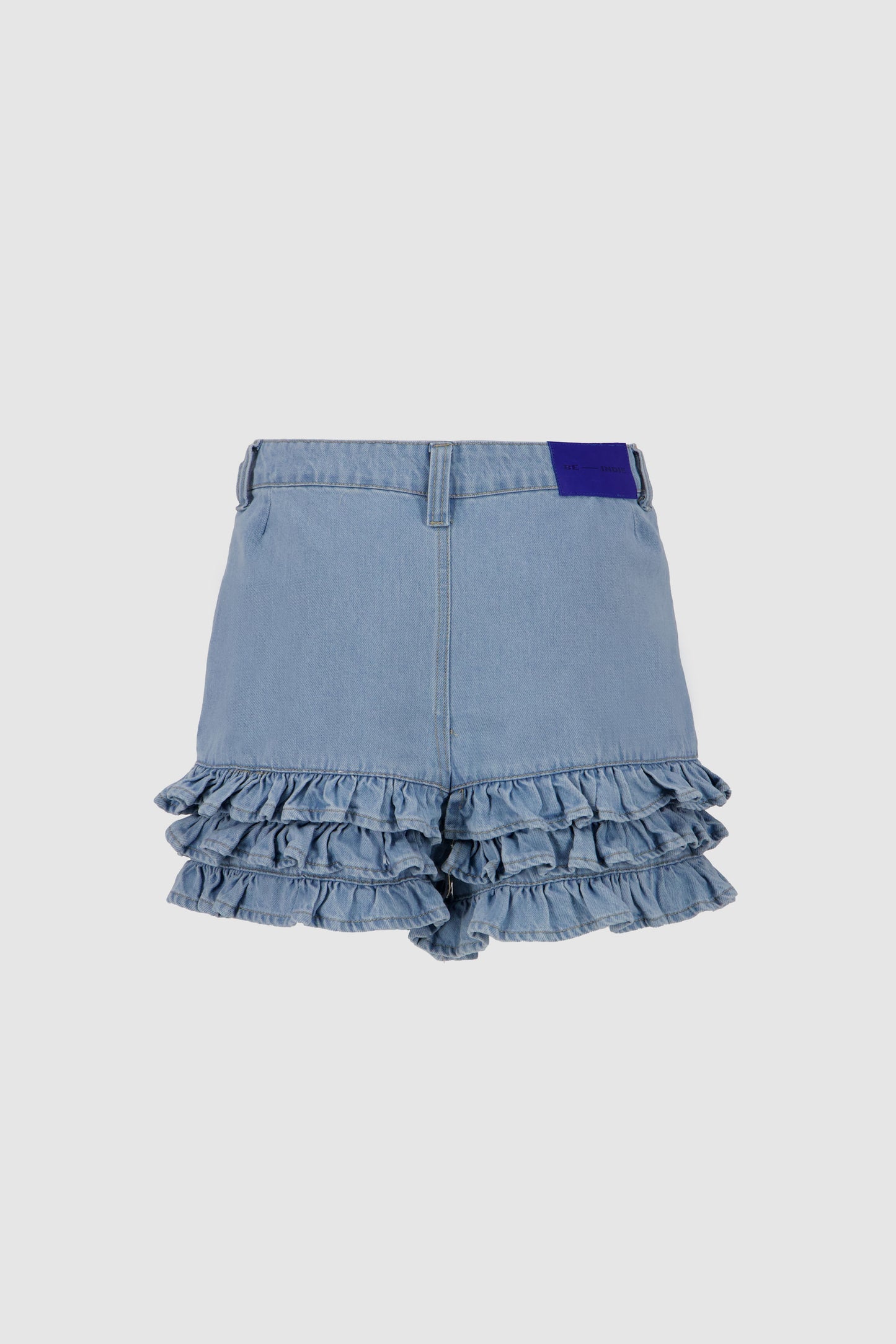 Ruffle Shorts  -Blue