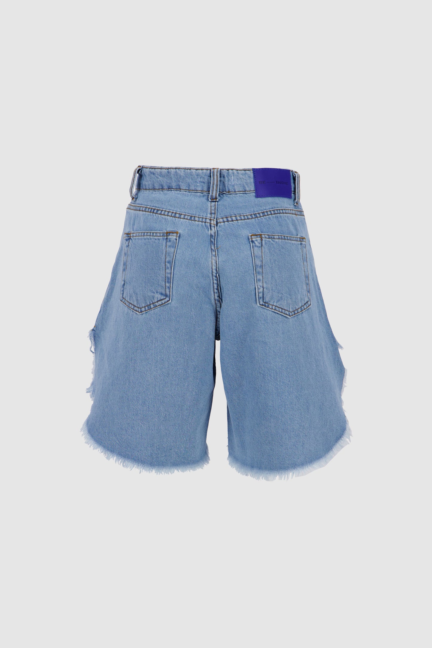 Fluffy Shorts -LA Blue