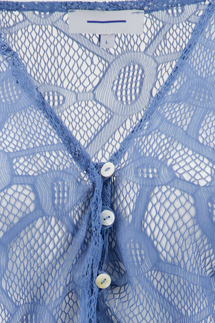 Lace Coverup -Blue